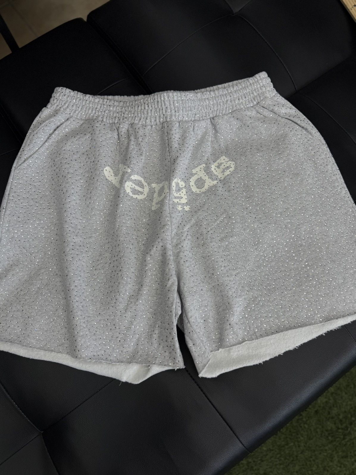 Sp5der Sp5der VVS Rhinestone Cotton Shorts Size (XXL) NEW Size US 38 / EU 54 - 1 Thumbnail