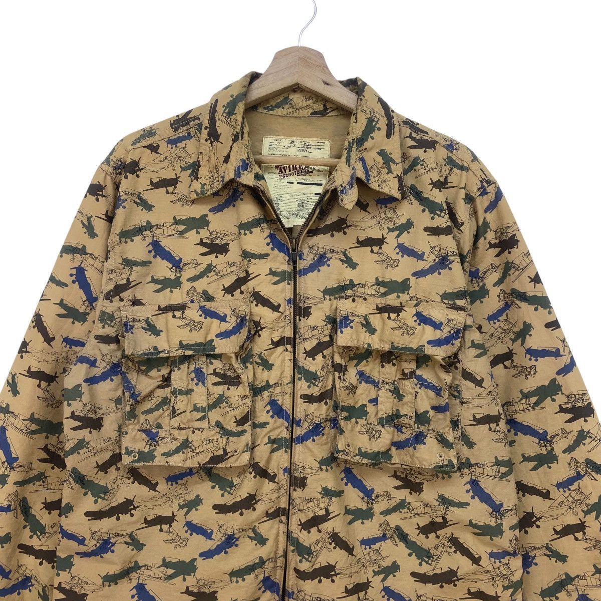 Avirex Avirex Fighter Aircraft Raptor Eagle Full Print Light Jacket Size US S / EU 44-46 / 1 - 3 Thumbnail