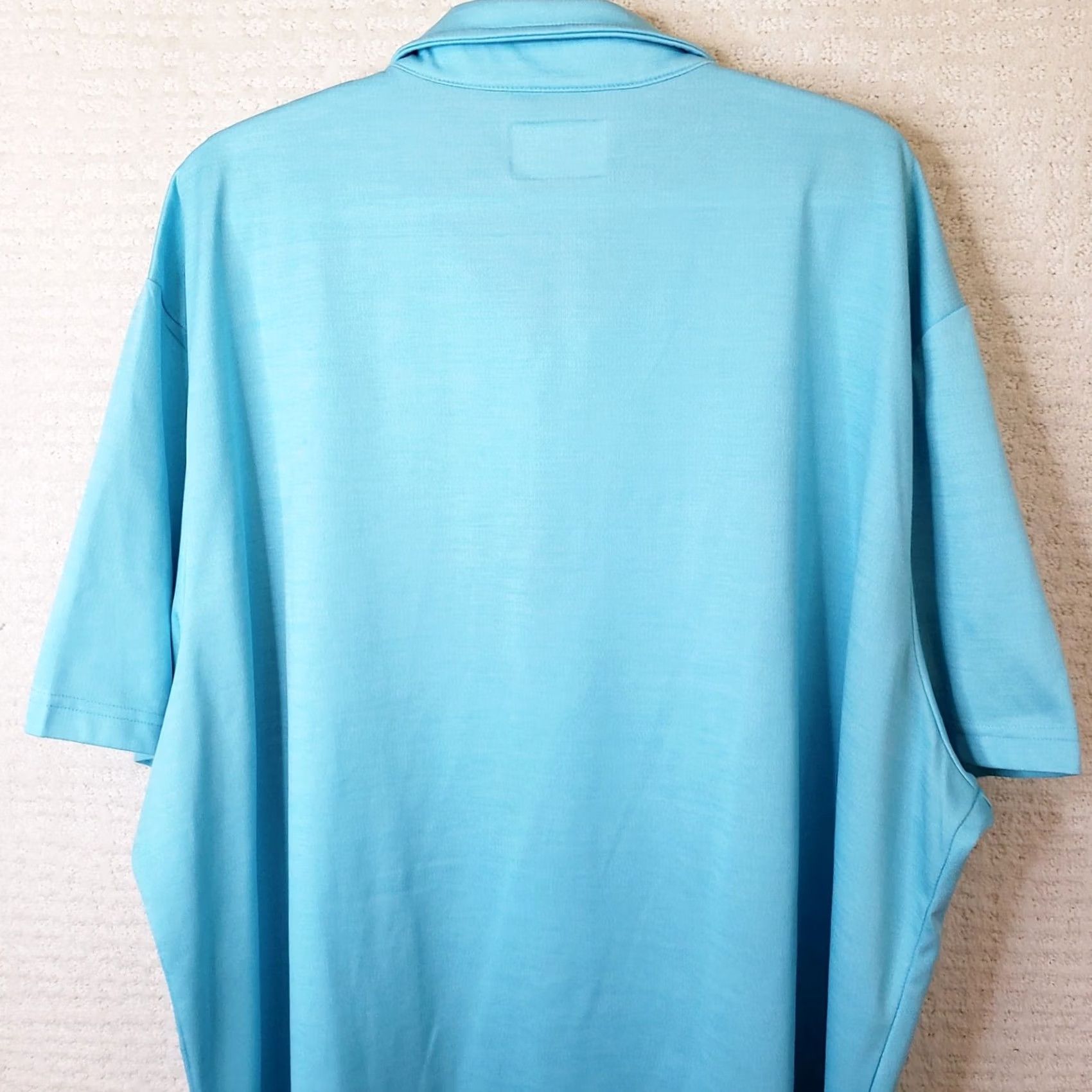 Vintage Ocean & Coast Polo Shirt Men 3XL Blue Short Sleeve Wicking Collared Button 61" Chest Fish Logo Logo Accent Casual Golf Beach Activewear Workwear Size US XXL / EU 58 / 5 - 7 Thumbnail