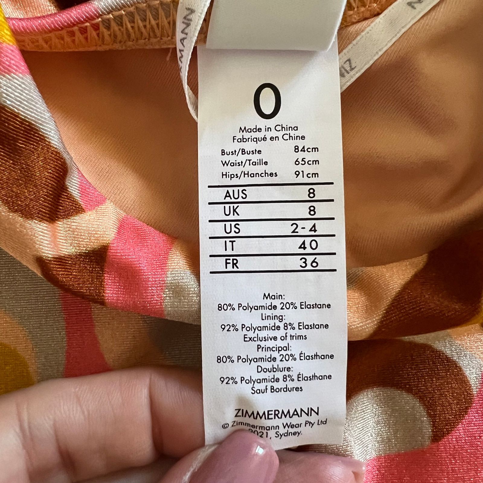 Zimmermann Zimmermann One-shoulder buckled swimsuit size 0 US 2-4 Size XS / US 0-2 / IT 36-38 - 4 Thumbnail