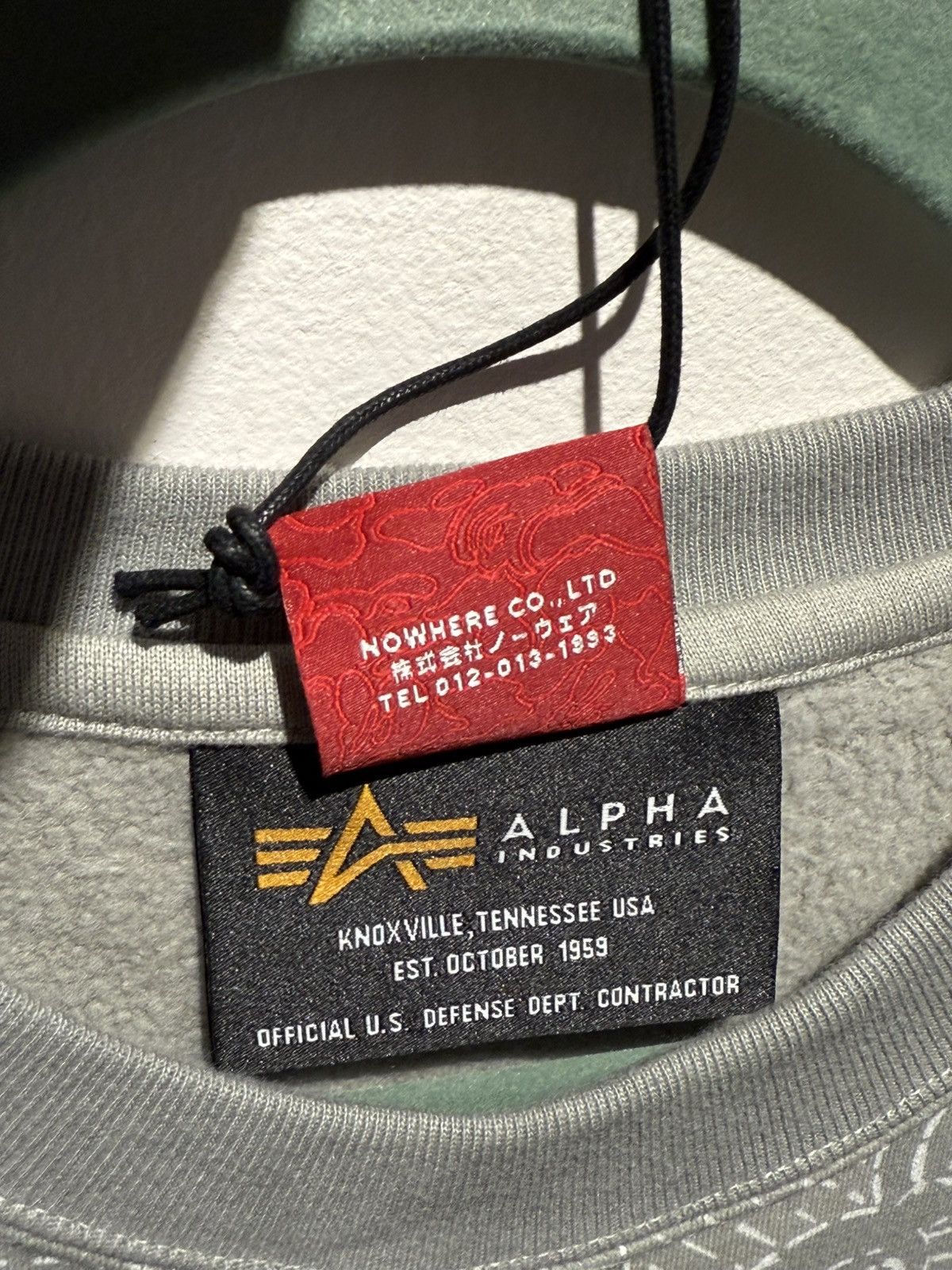 Alpha Industries × Bape Bape x Alpha Industries crewneck Brand New size XL Size US XL / EU 56 / 4 - 7 Thumbnail