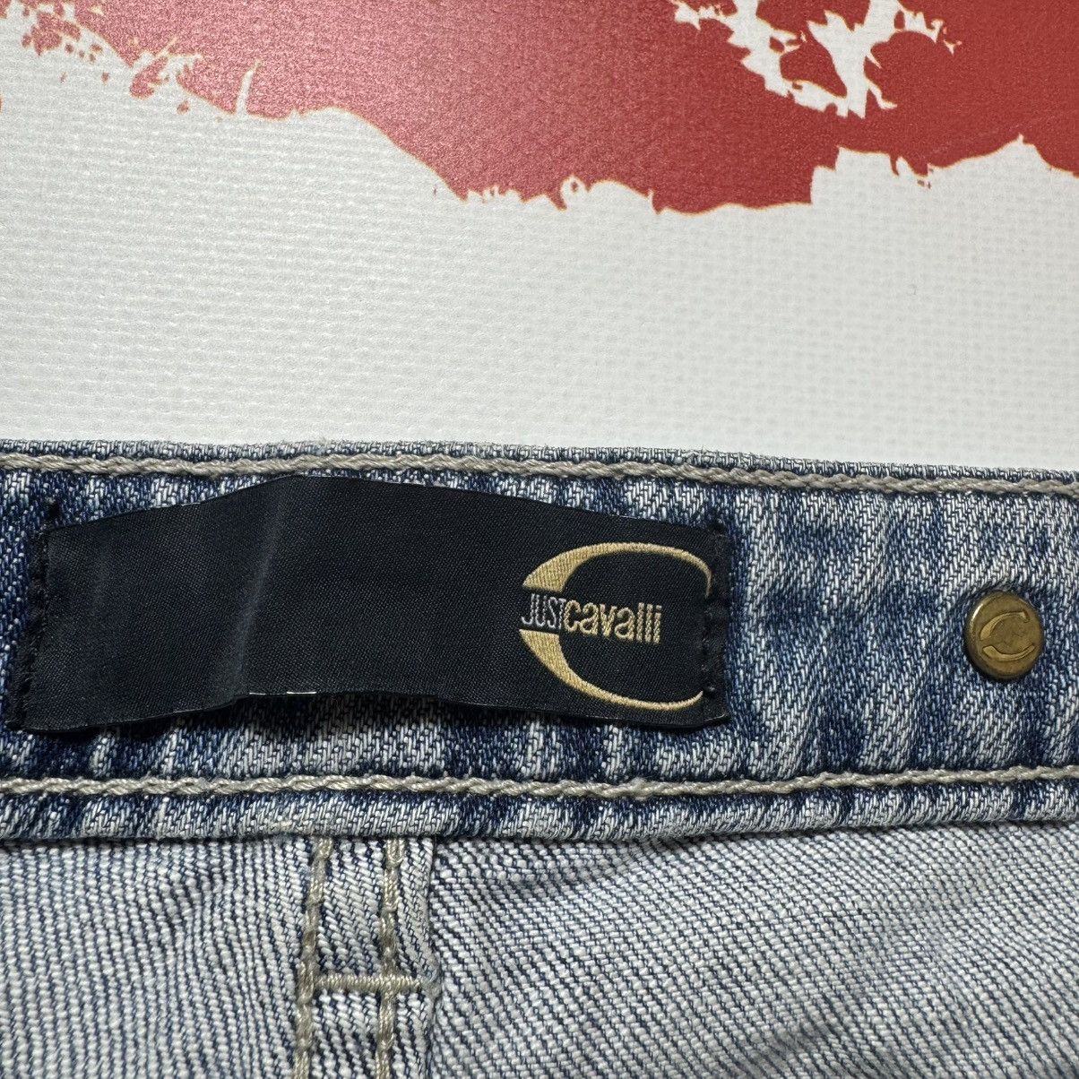 Roberto Cavalli vintage just cavalli big logo flared jeans roberto cavalli Size 28" / US 6 / IT 42 - 8 Thumbnail