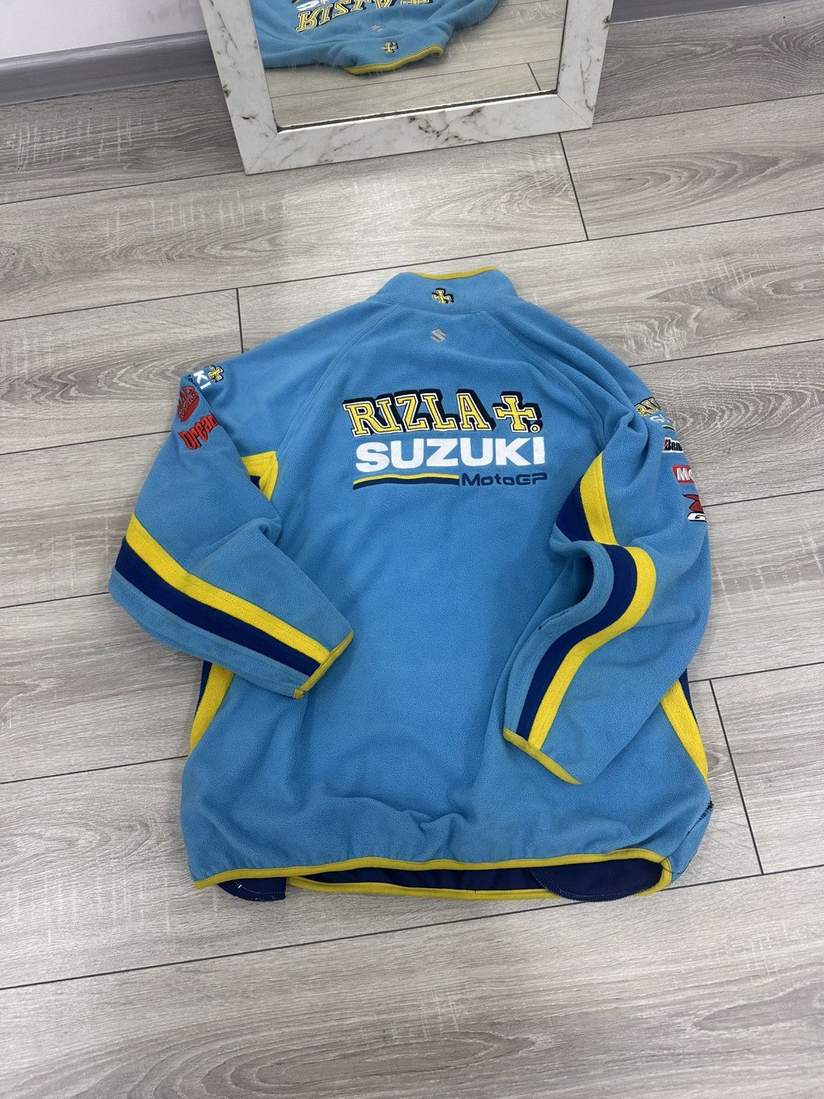 Vintage Suzuki Moto Racing Fleece Jacket Size US M / EU 48-50 / 2 - 5 Thumbnail
