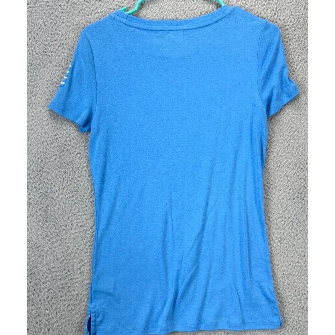 Ralph Lauren Lauren Ralph Lauren T-Shirt Womens Medium Blue Logo Crew Neck Tee Casual Ladies Size M / US 6-8 / IT 42-44 - 2 Thumbnail