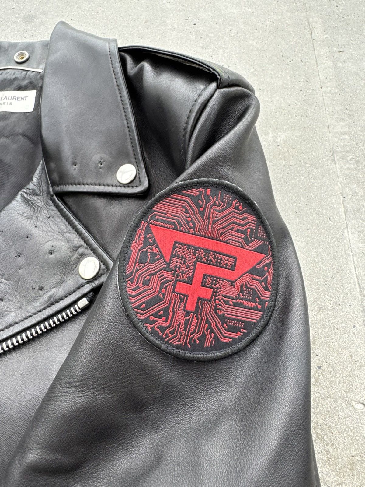 Saint Laurent Paris Saint Laurent Paris Leather Bike Jacket rock style Priest Size US L / EU 52-54 / 3 - 4 Thumbnail