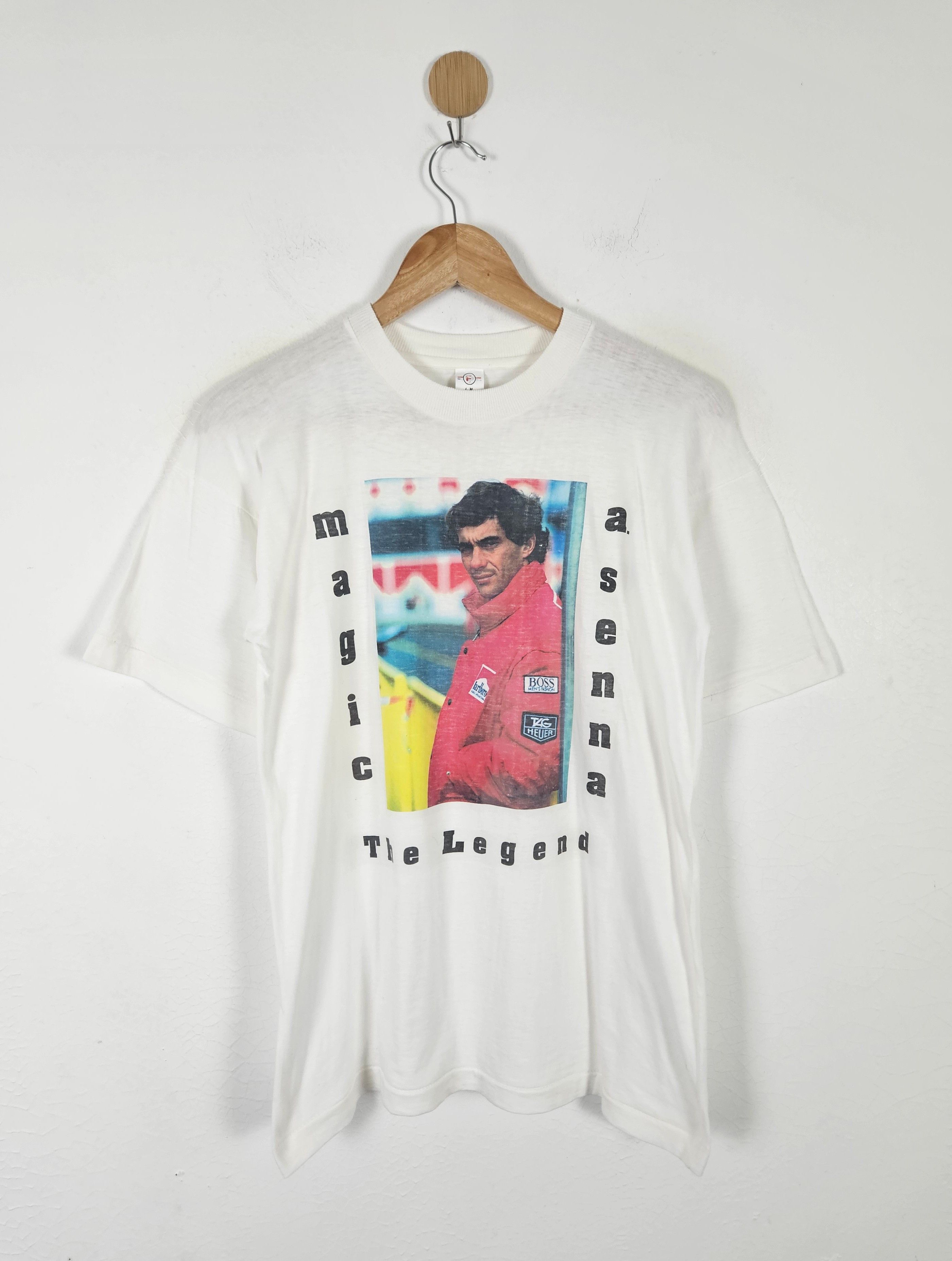 Vintage Vintage Ayrton Senna 90s F1 Legends Champion shirt Size US M / EU 48-50 / 2 - 1 Thumbnail