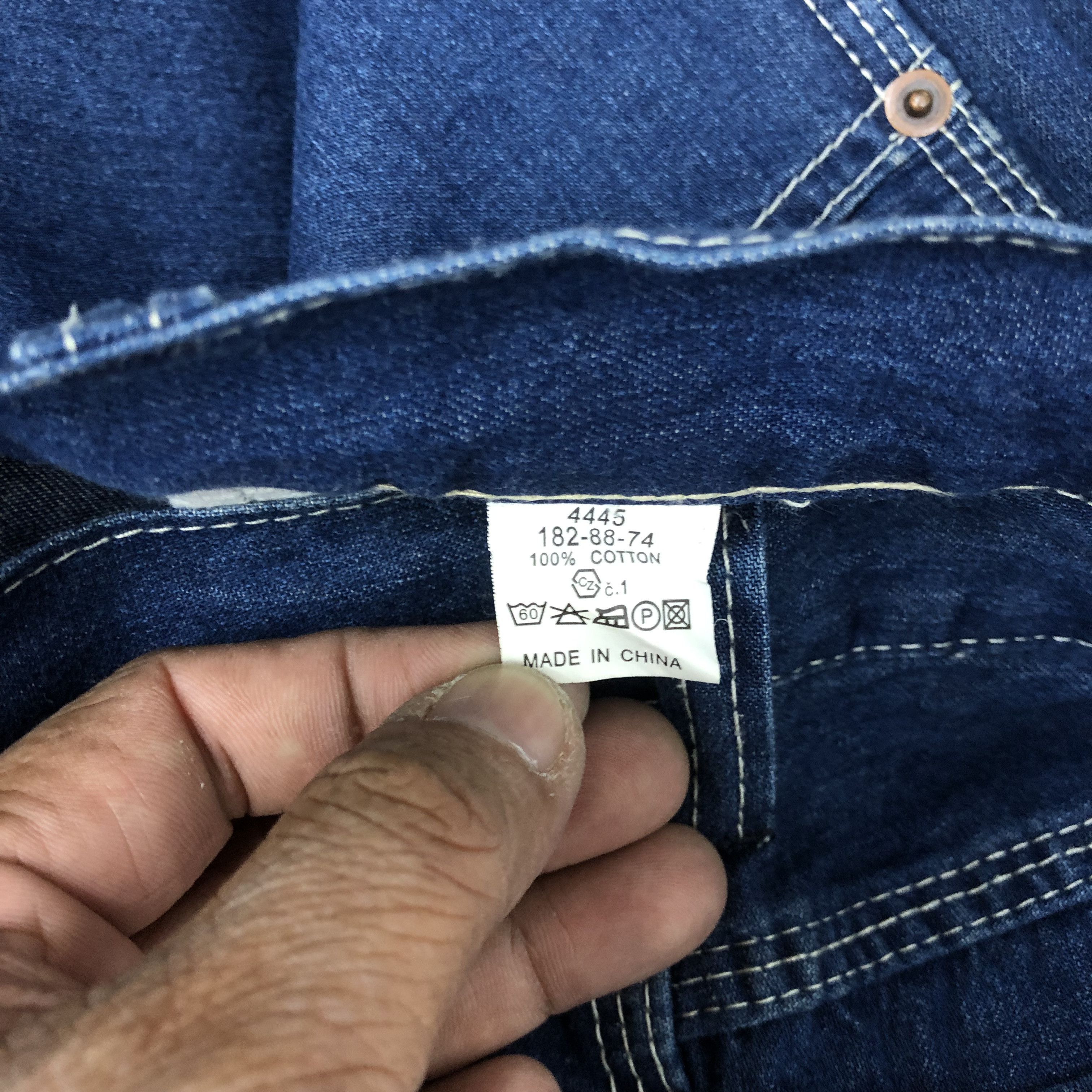 HyperDenim 90s Japanese Carpenter Baggy Jeans Skater Multipocket Denim Size US 30 / EU 46 - 10 Thumbnail