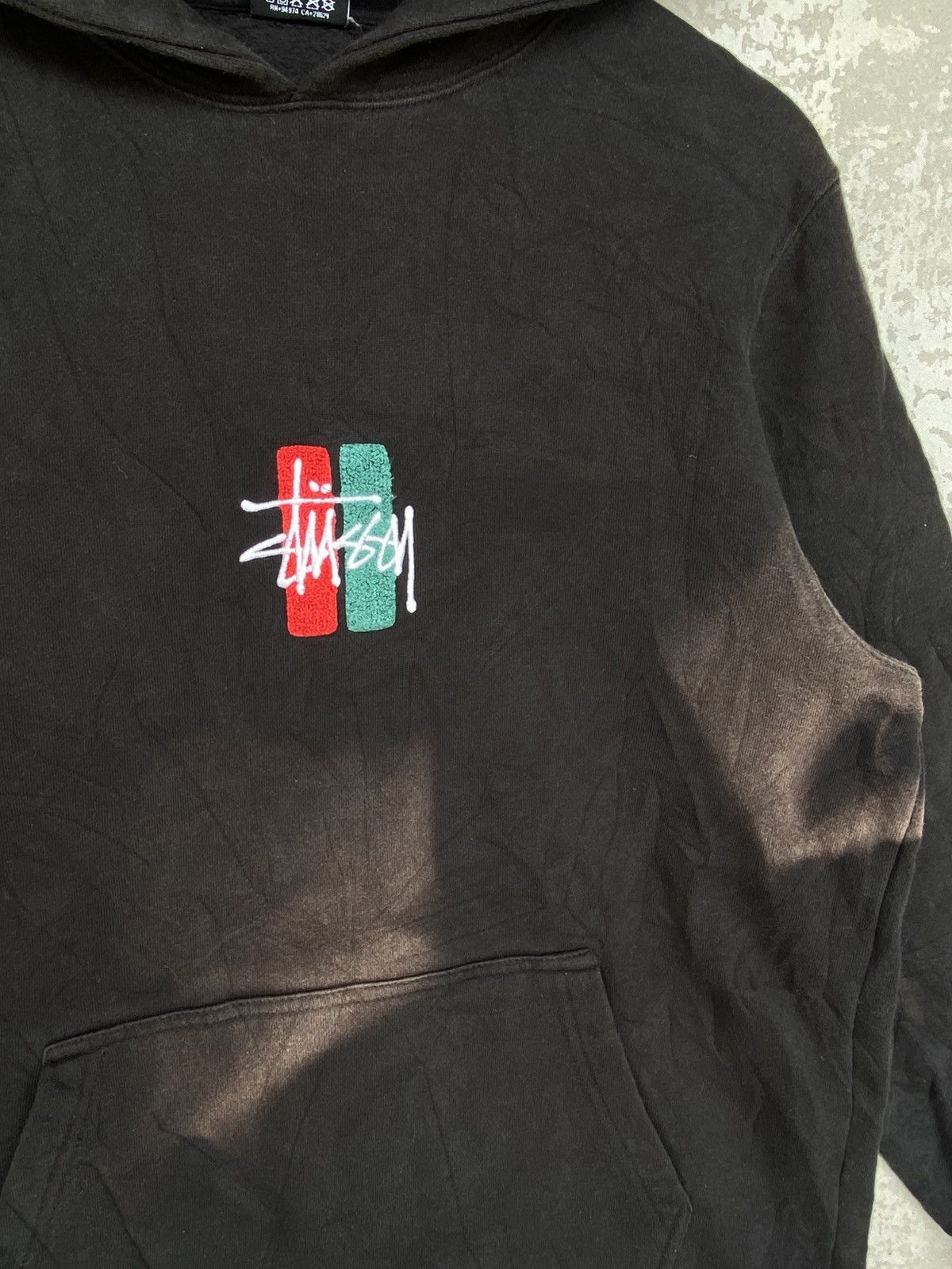 Other Vintage Bars Logo Hoodie Sunfaded Small Embroidered Black Size US M / EU 48-50 / 2 - 5 Thumbnail