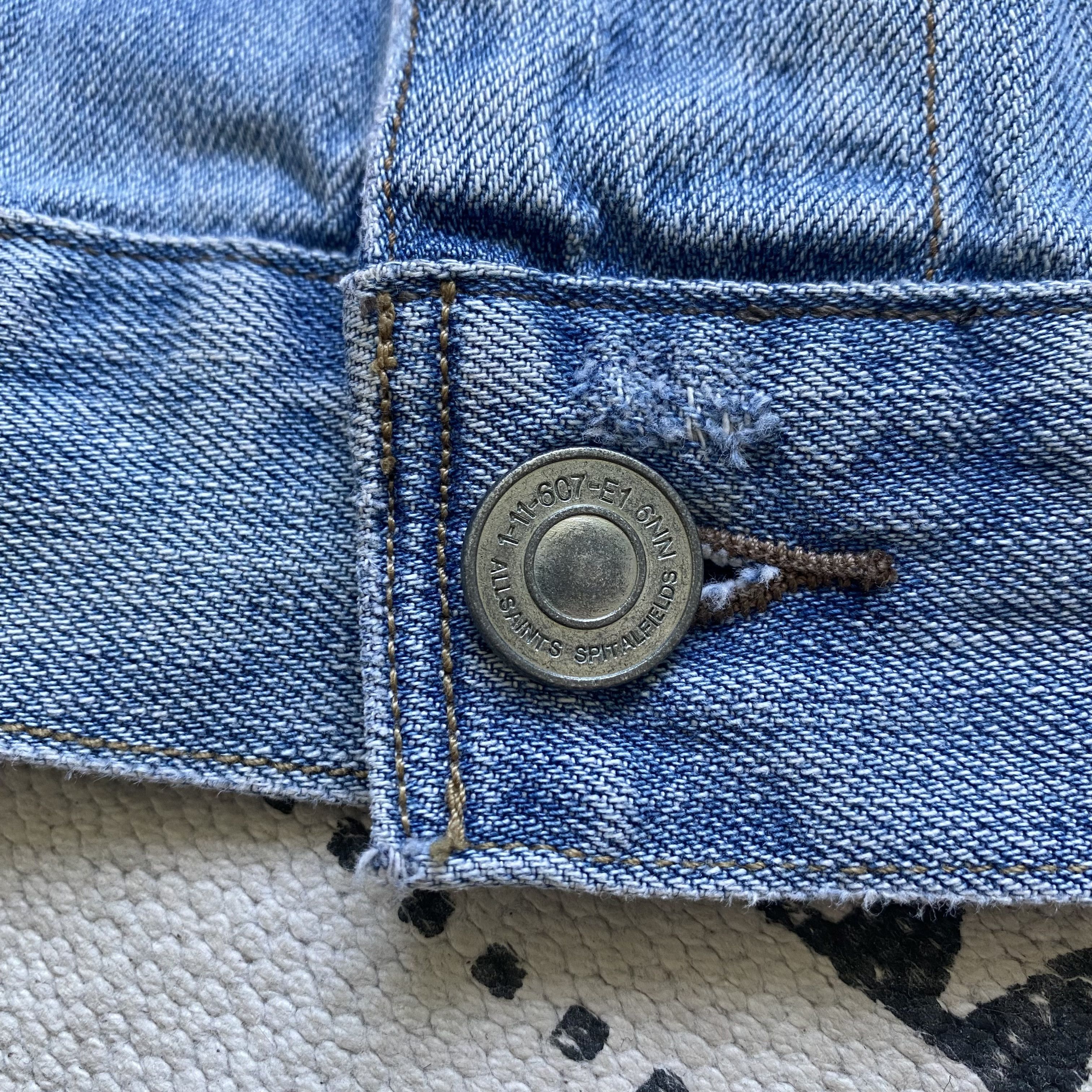 Allsaints ALLSAINTS Denim jacket Trucker Faded Blue Jeans Size US M / EU 48-50 / 2 - 6 Thumbnail