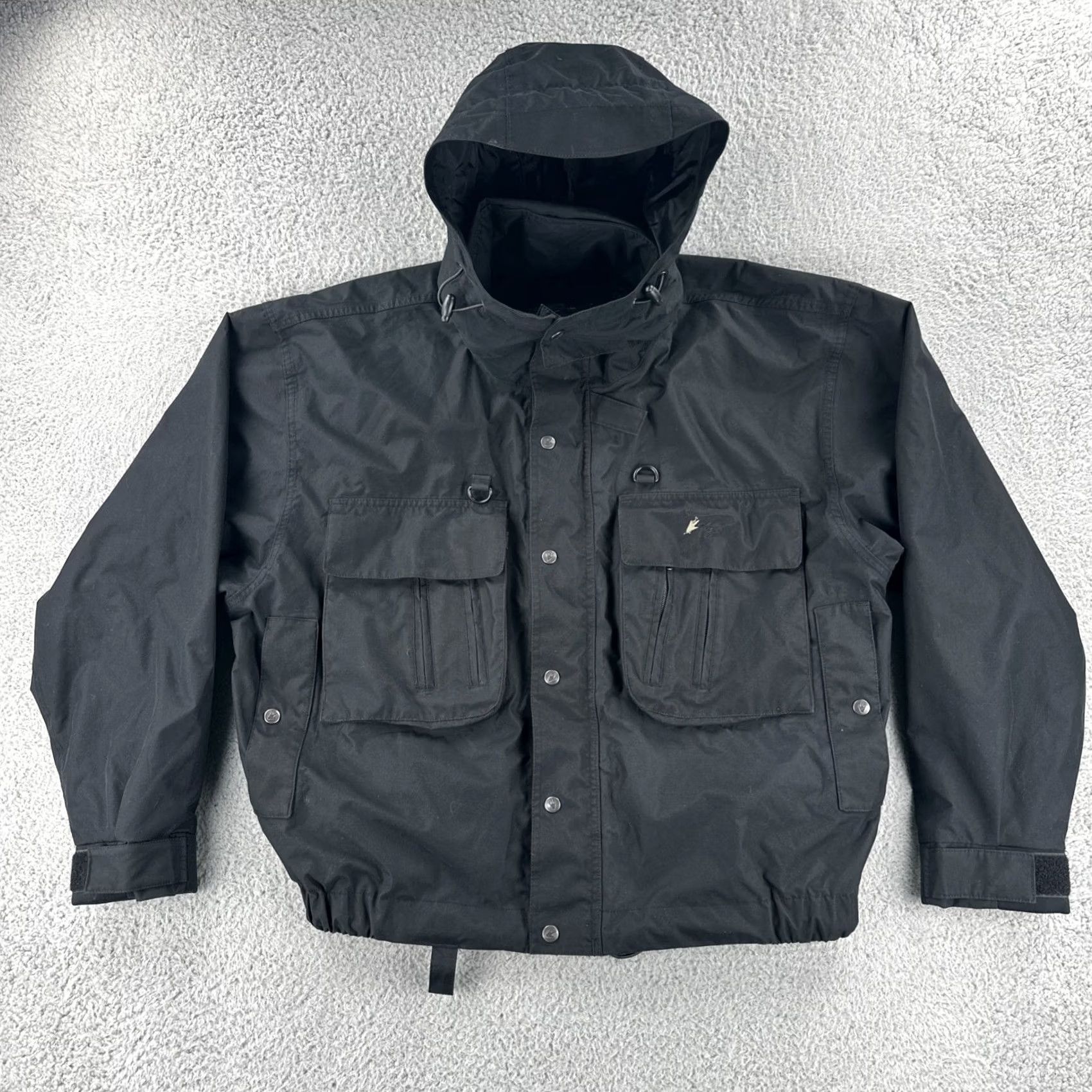 Vintage Frogg Toggs Jacket Full Zip Waterproof Black XL Men Rain Coat Hiking Outdoor Gear Size US XL / EU 56 / 4 - 2 Thumbnail