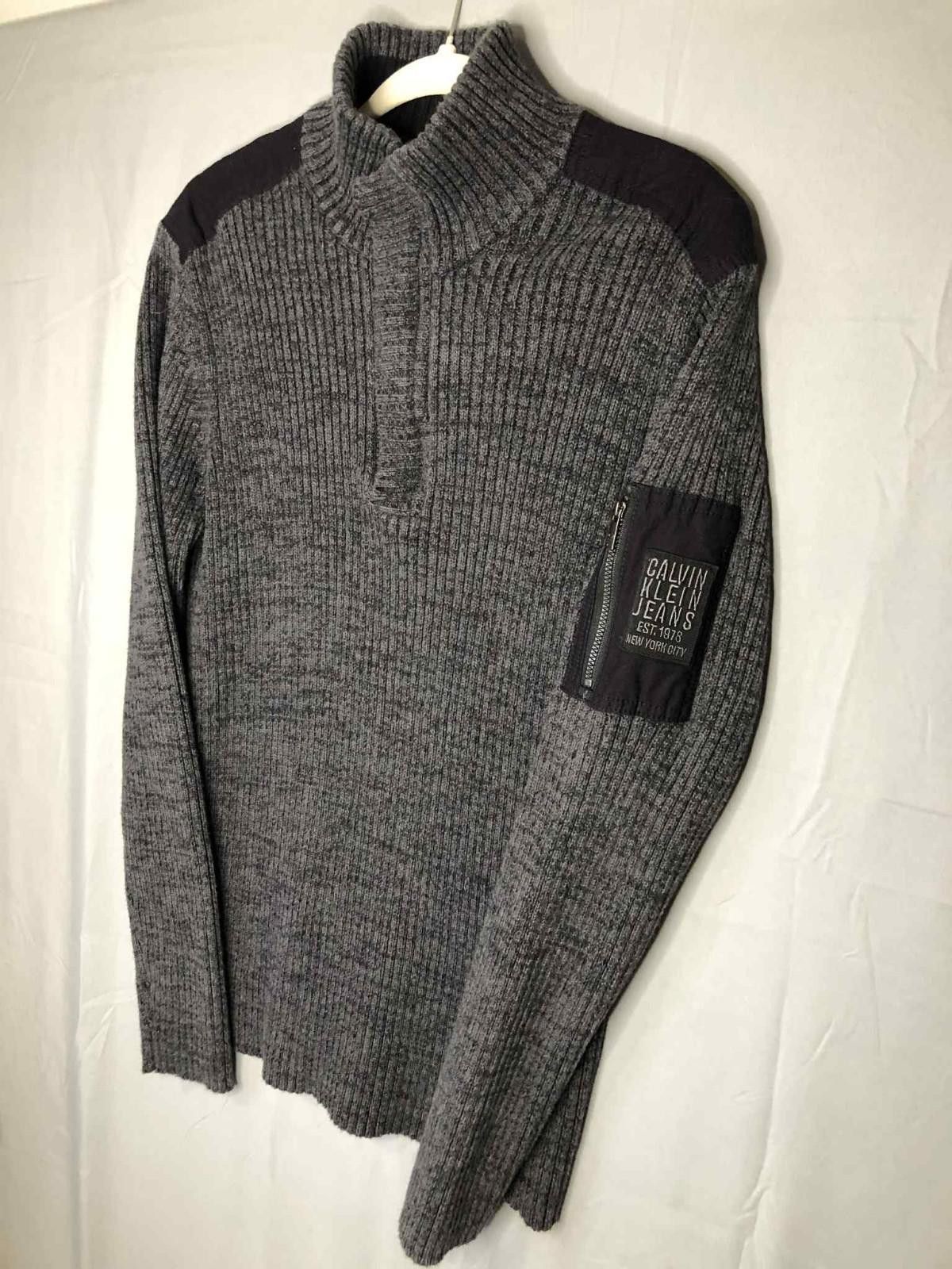 Calvin Klein Calvin Klein Jeans Mens Cable Knit Sweater sz XL Size US XL / EU 56 / 4 - 4 Thumbnail