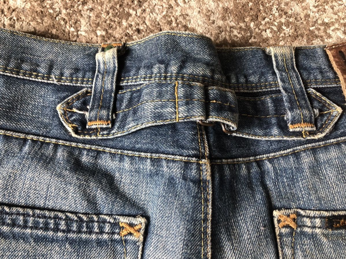 Jean Baggy Jeans Vintage Lee Rider half Selvedge Jeans Size US 32 / EU 48 - 10 Thumbnail