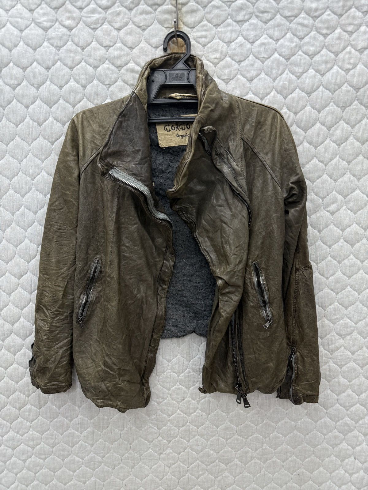 Giorgio Brato 💥🔥💥STEALS GIORGIO BRATO ORGANIC EDITION LEATHER GHOST JACKET Size S / US 4 / IT 40 - 3 Thumbnail