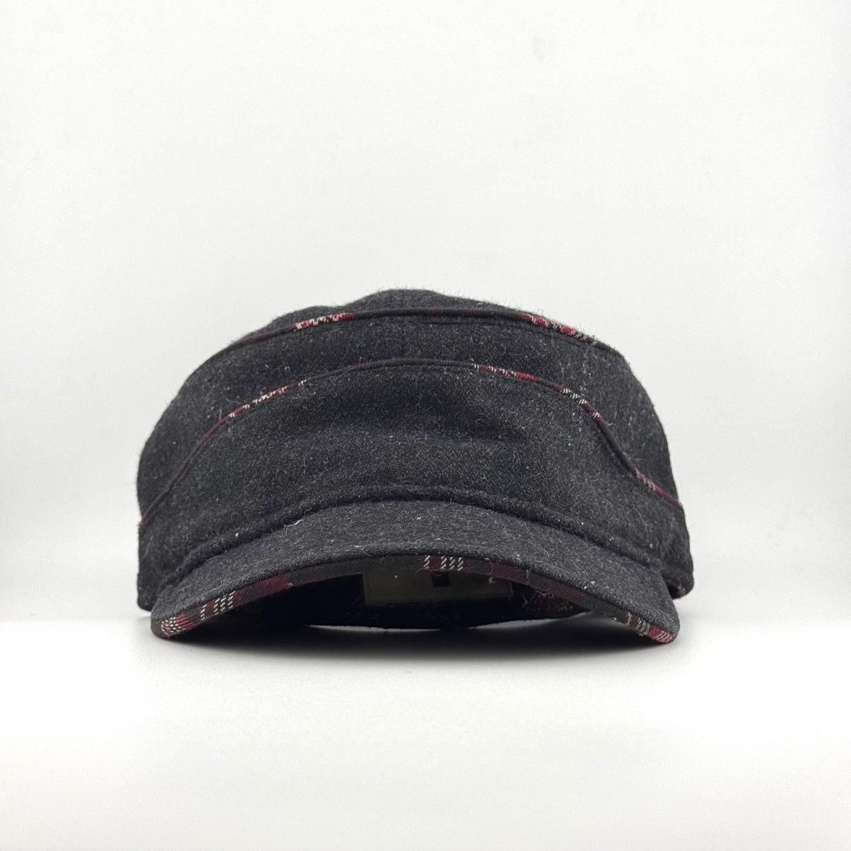 Woolrich Woolen Mills Woolrich Plaid Tartan Wool Viscose Cadet Hat Military Cap Size ONE SIZE - 1 Thumbnail