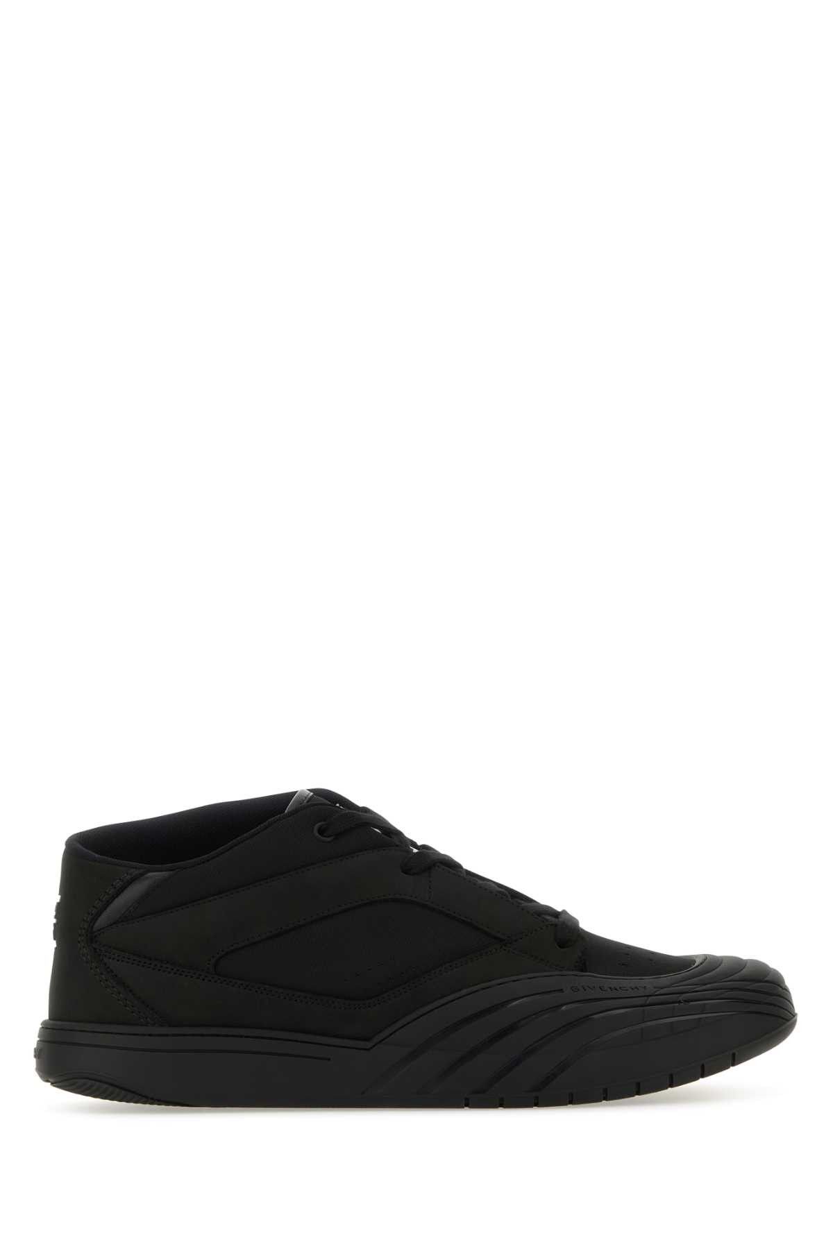image of Givenchy Black Fabric And Leather Skate Sneakers, Men's (Size 11)