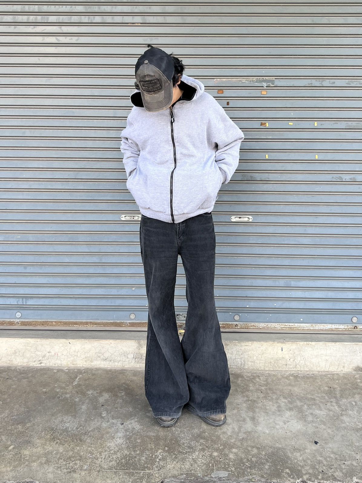 Vintage Thermal Lined Vintage Proclub Reversible Hoodie Zip Up Size US M / EU 48-50 / 2 - 14 Thumbnail