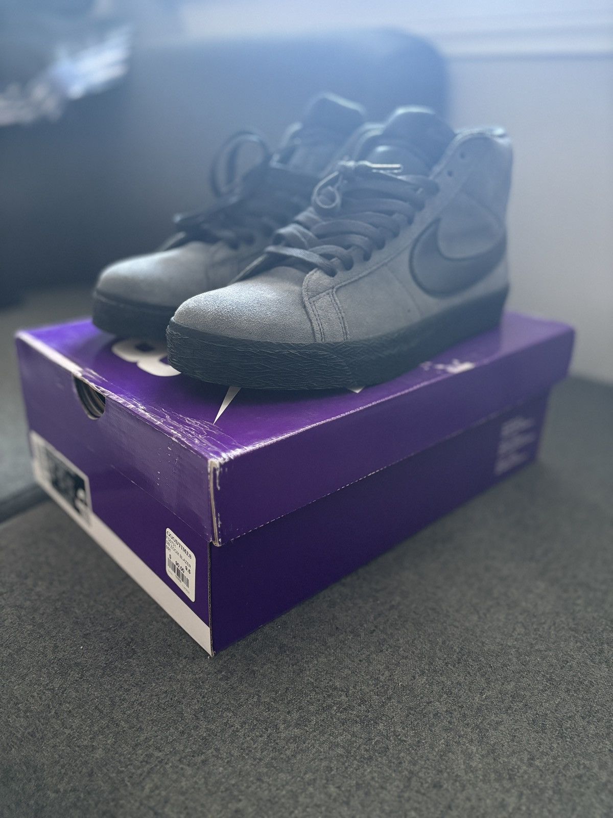 Nike Nike Sb zoom blazer mid anthracite/black Size US 9.5 / EU 42-43 - 2 Thumbnail