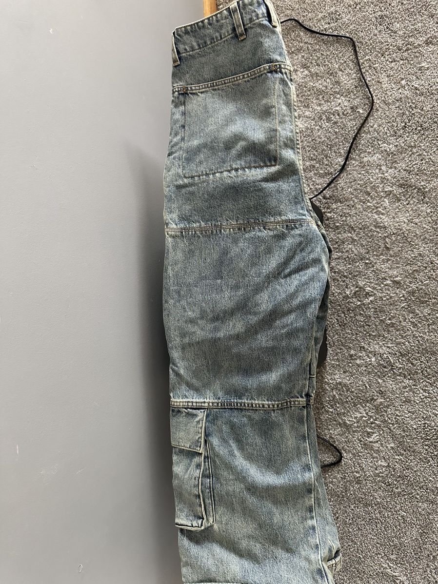 Entire Studios Heavy Denim Cargo Surface Wave Size US 30 / EU 46 - 4 Thumbnail