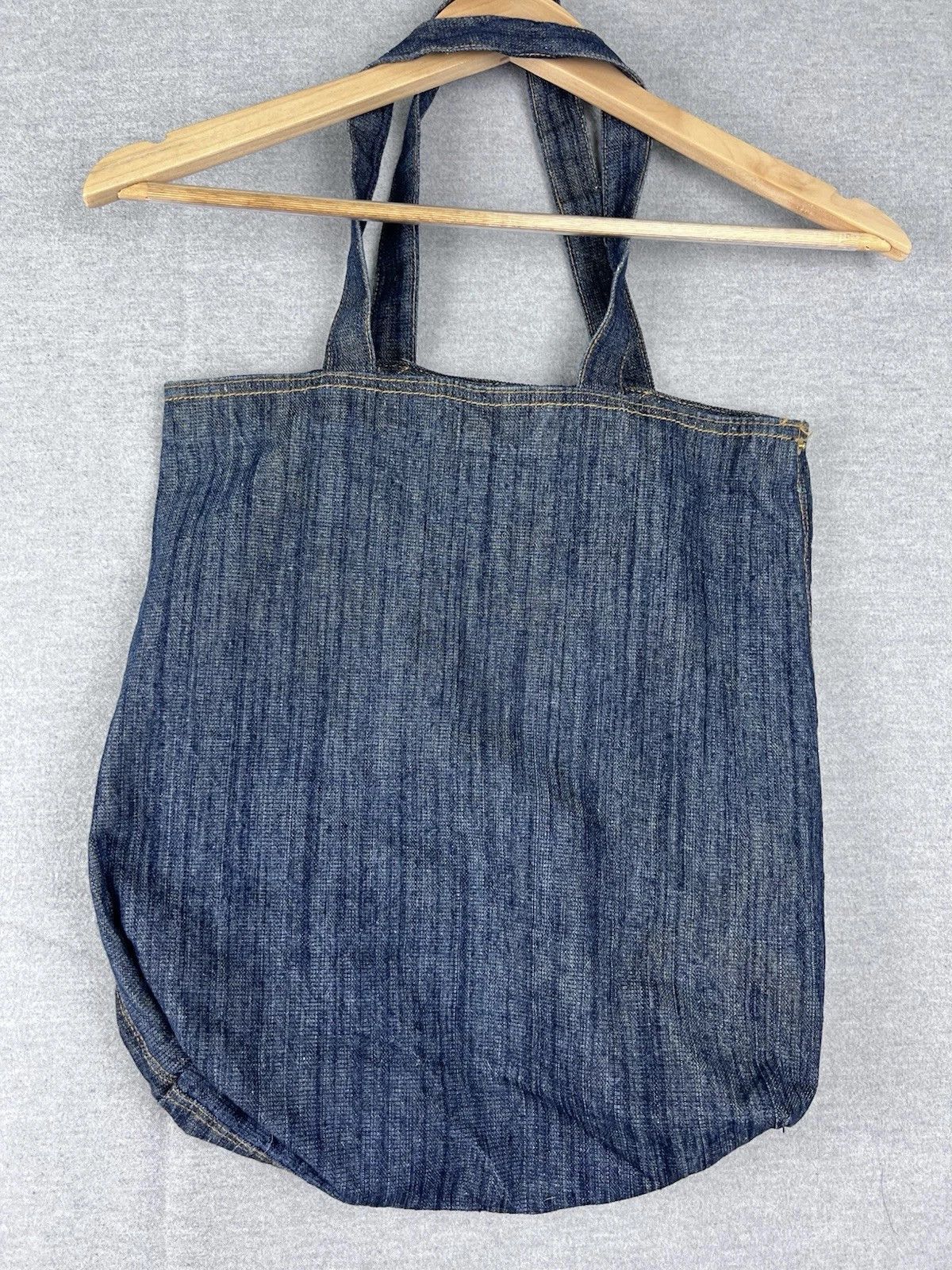 Vintage Vintage Selvedge Denim Tote Bag | 1960s–1970s Workwear Style Size ONE SIZE - 2 Thumbnail
