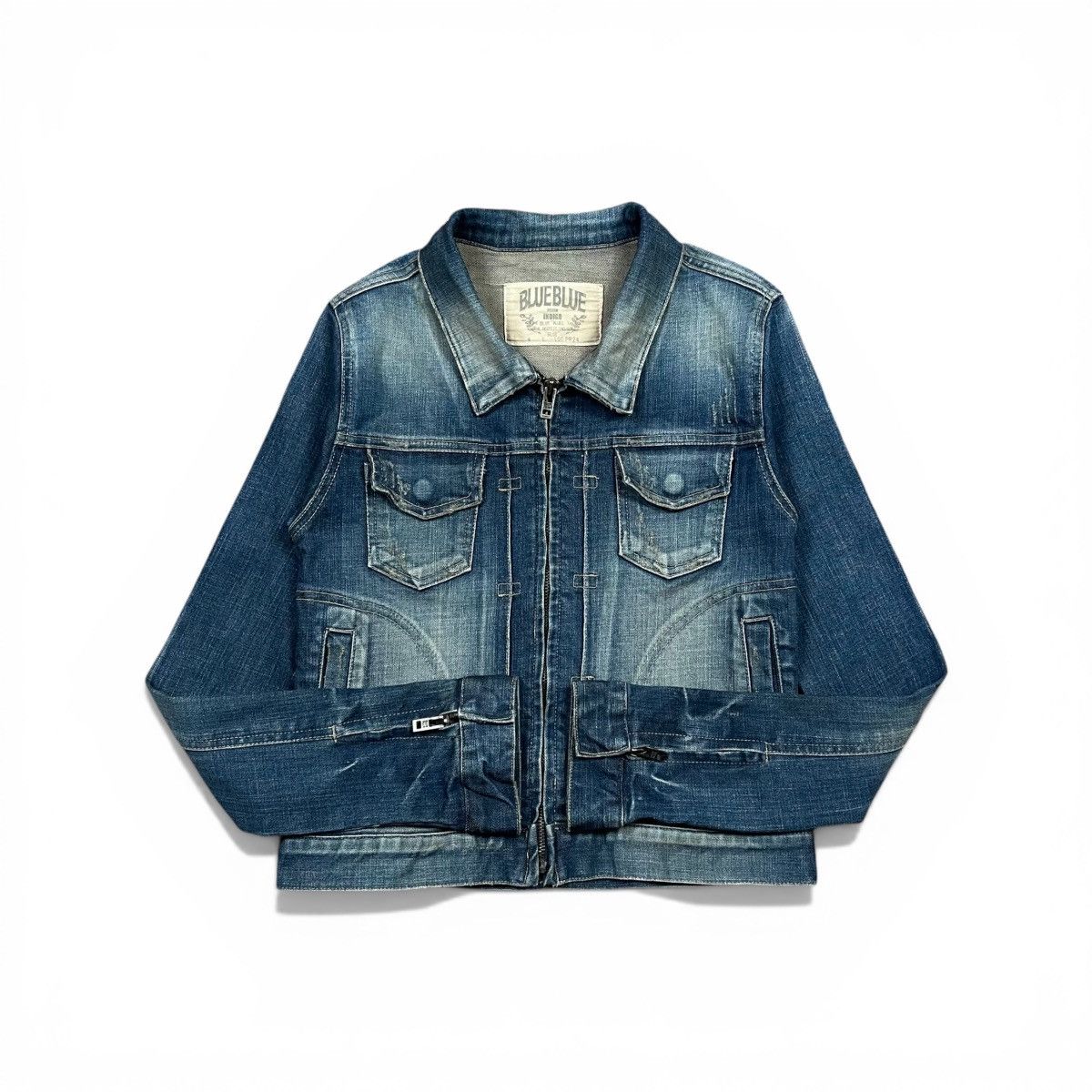 Blue Blue Japan Blue Blue Cropped Denim Jacket Size US XS / EU 42 / 0 - 2 Thumbnail