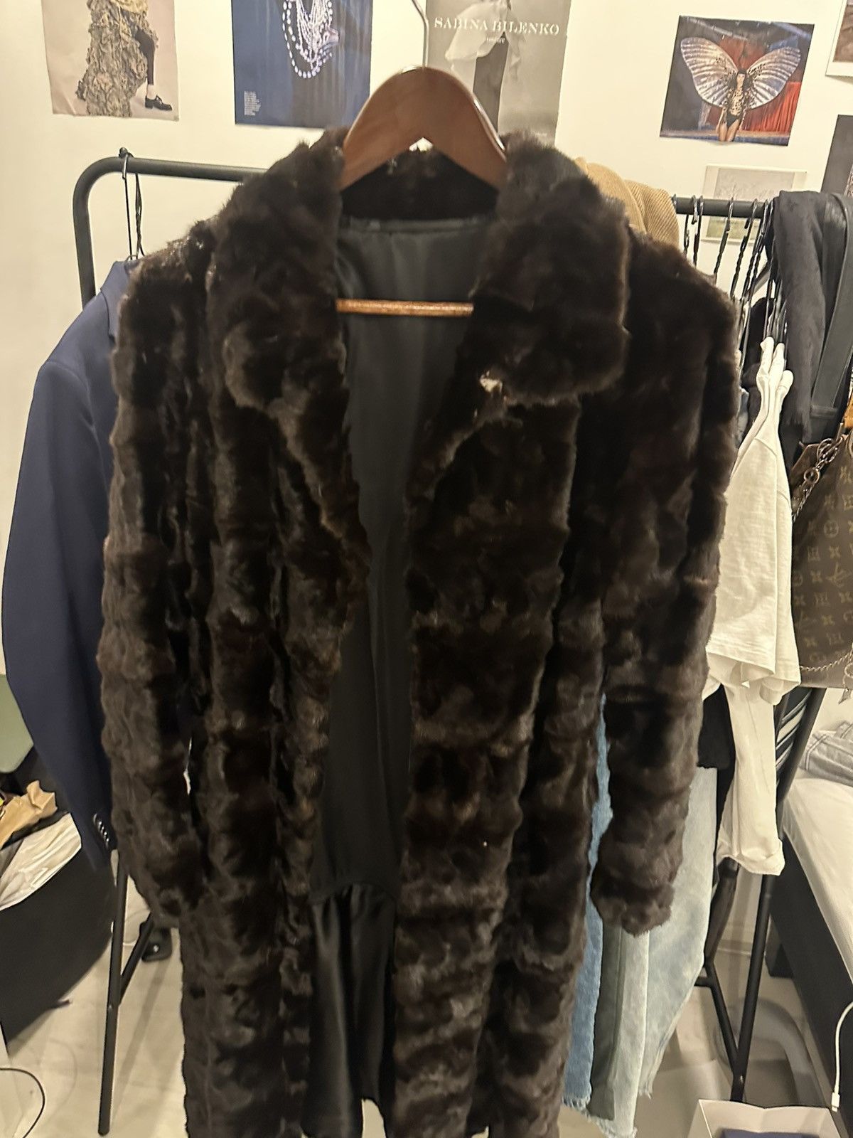 Vintage Darkbrown vintage mink fur Size M / US 6-8 / IT 42-44 - 4 Thumbnail