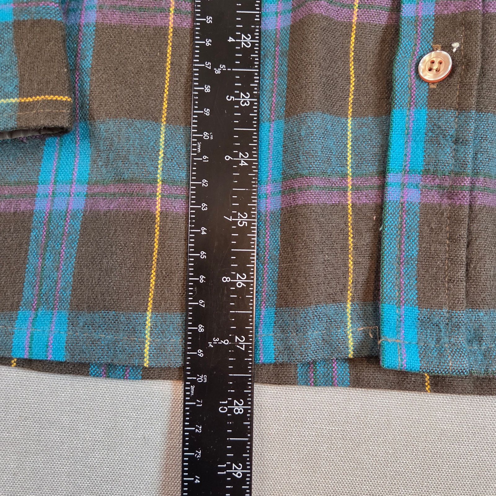 Sears 70s Gordon Pine Scott Sears Flannel Shirt Small Size US S / EU 44-46 / 1 - 7 Thumbnail