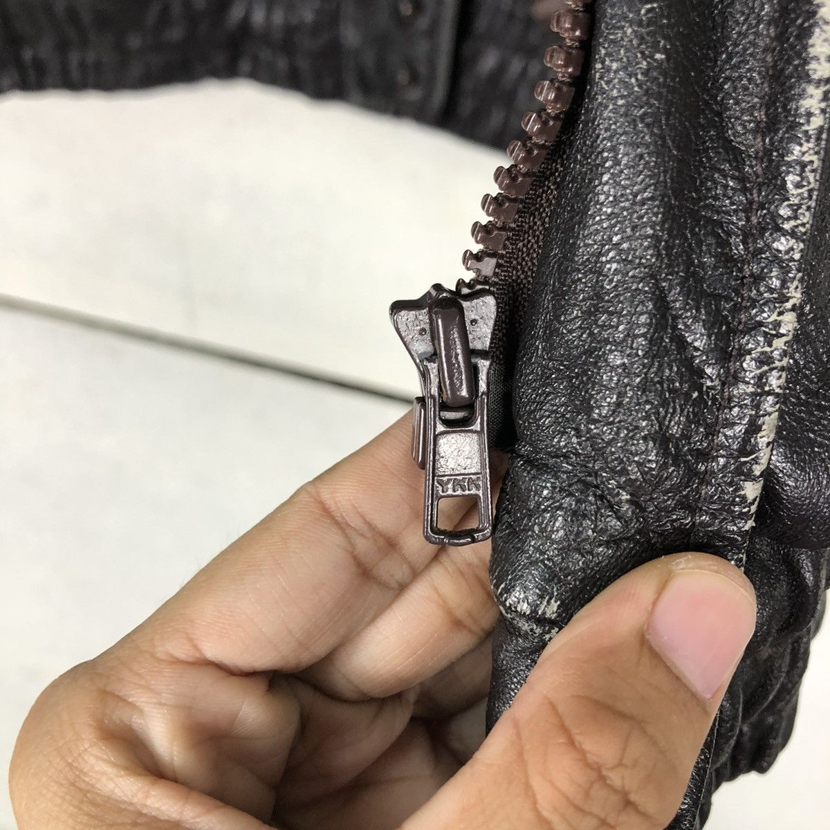 Japanese Brand 🔥VINTAGE BIKER LEATHER JACKET GARGON ISSEY MIYAKE FUR COLLAR Size US M / EU 48-50 / 2 - 17 Thumbnail