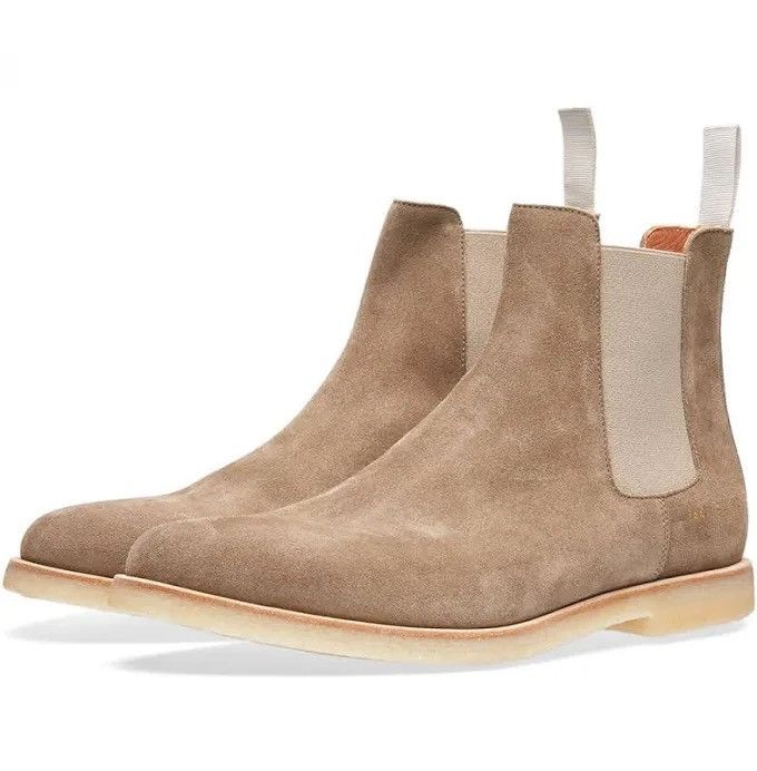 Common Projects Common Projects Suede Chelsea Boots in Taupe sz 42 Size US 9 / EU 42 - 13 Thumbnail