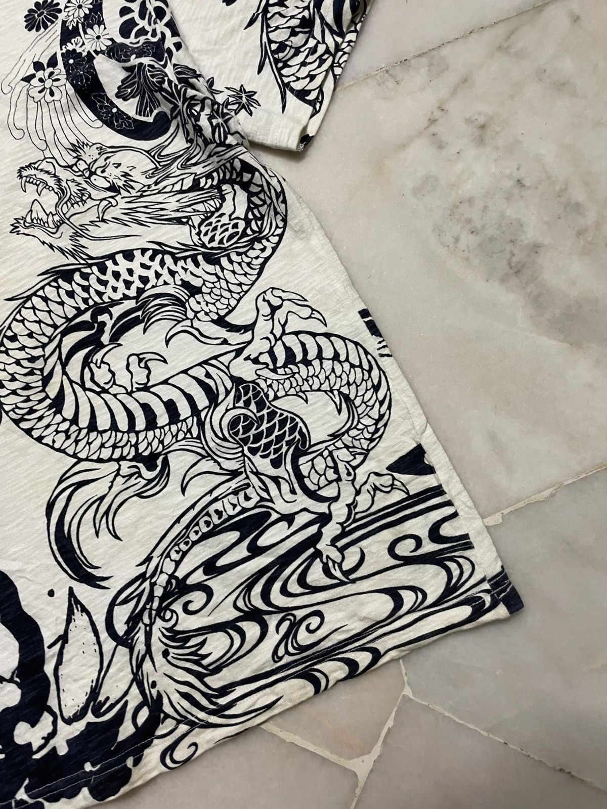 Seditionaries Japanese Culture Tattoo Dragon 3D Print Yakuza Style T-Shirt Size US S / EU 44-46 / 1 - 8 Thumbnail