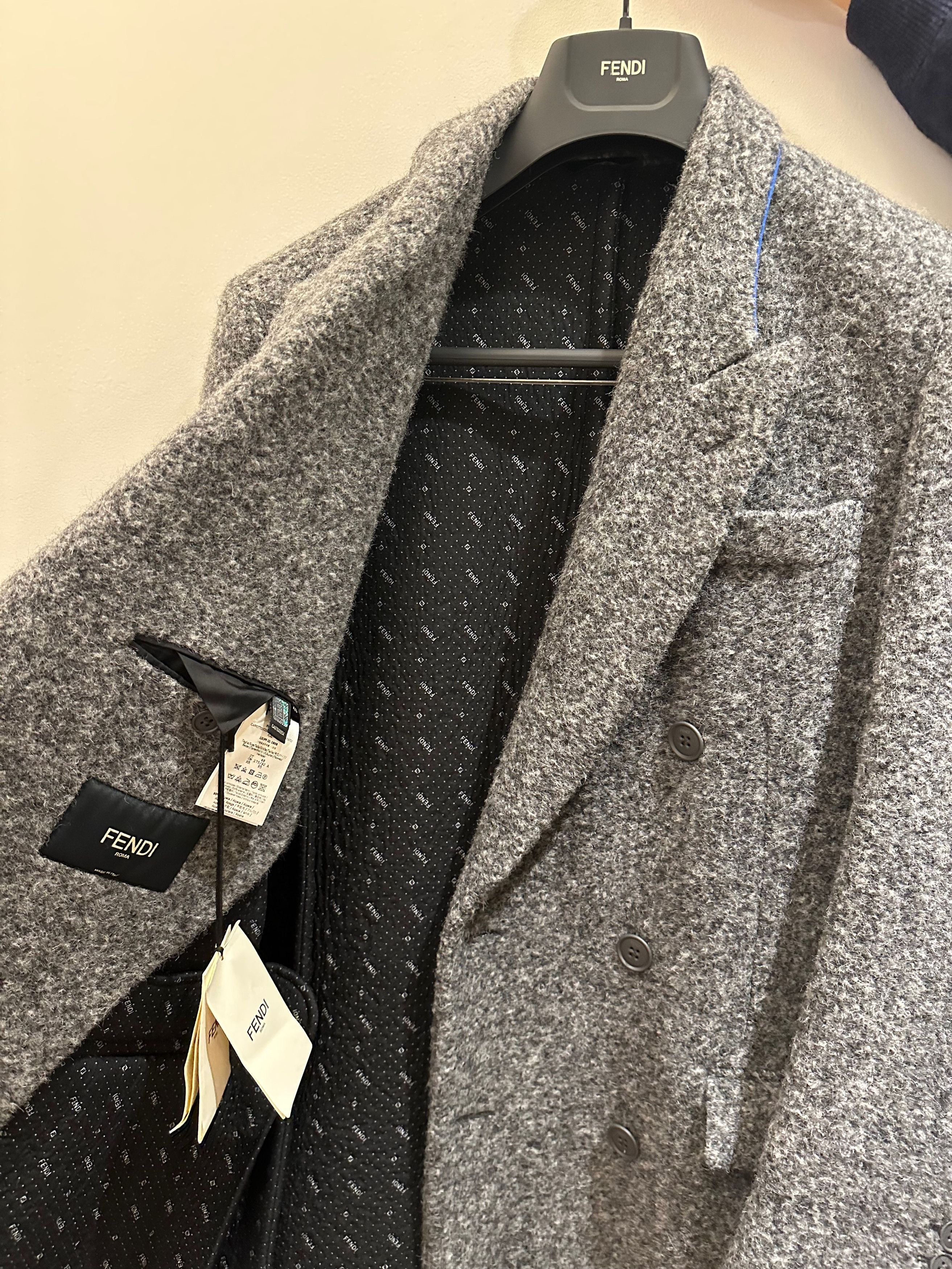 Fendi Cappotto Alpaca Double Breasted Size US M / EU 48-50 / 2 - 2 Thumbnail