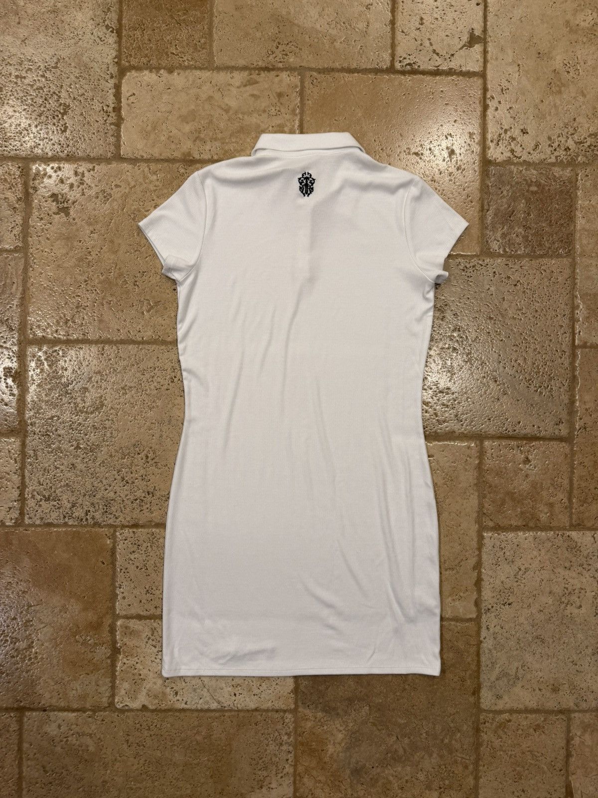 Chrome Hearts Chrome Hearts Polo Y NOT Dagger Embroidered White Dress Size L / US 10 / IT 46 - 10 Thumbnail