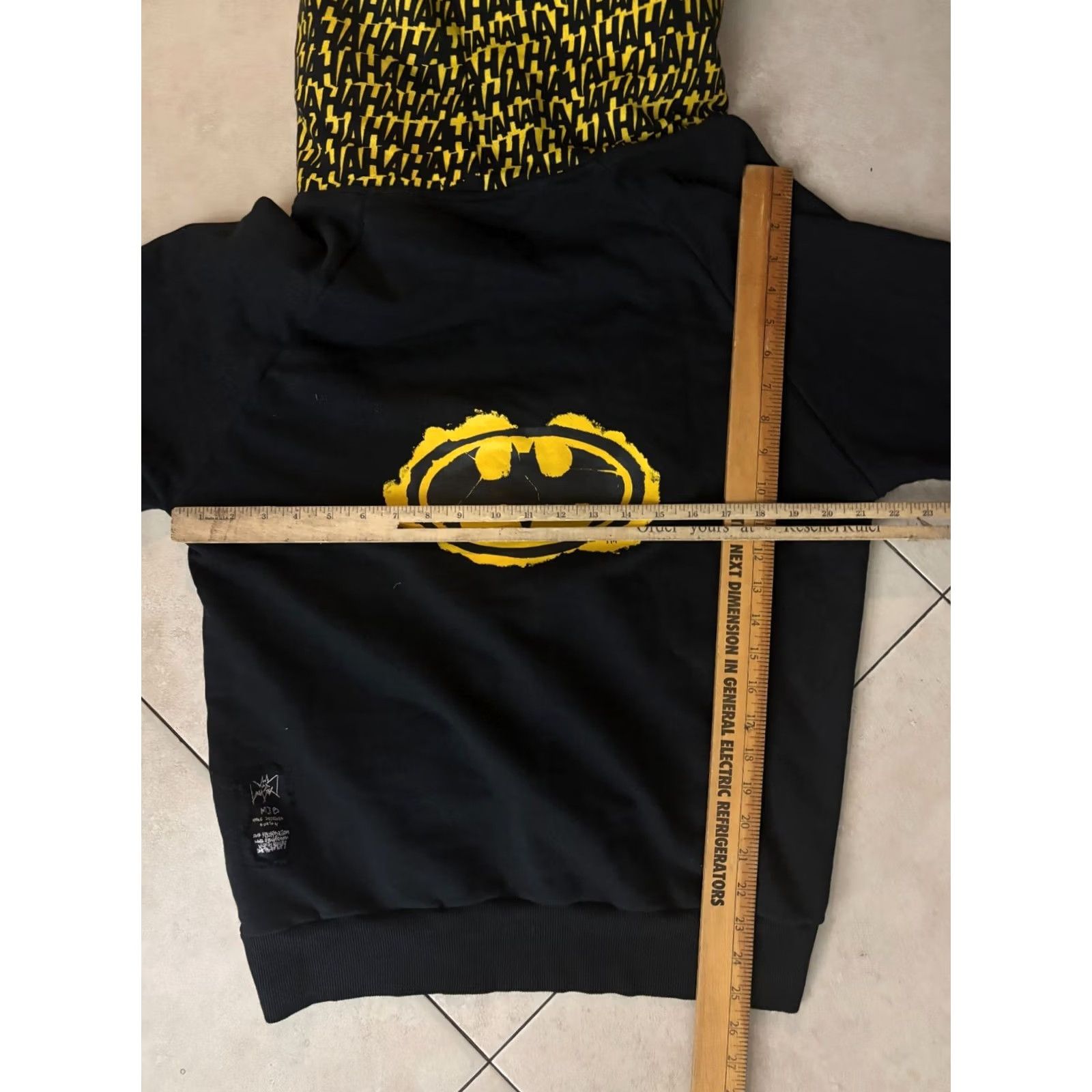 Vintage Marc Jacobs Burton MJB X Batman DOUBLE HOODIE Hoodie Small S Black Cotton Logo 90s Vintage No N/A Mens Womens Size US S / EU 44-46 / 1 - 6 Thumbnail