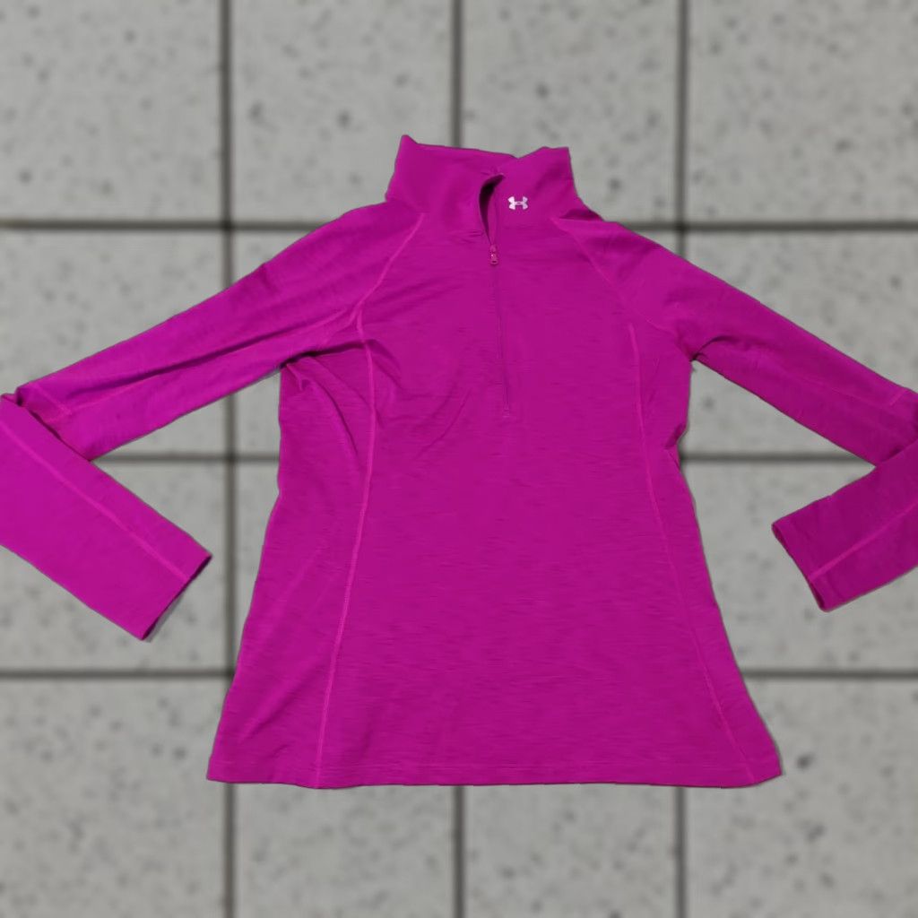 Under Armour Womens Under Armour Sweatshirt L Purple Athletic Pullover Activewear Mens Womens Girls? Size L / US 10 / IT 46 - 1 Thumbnail