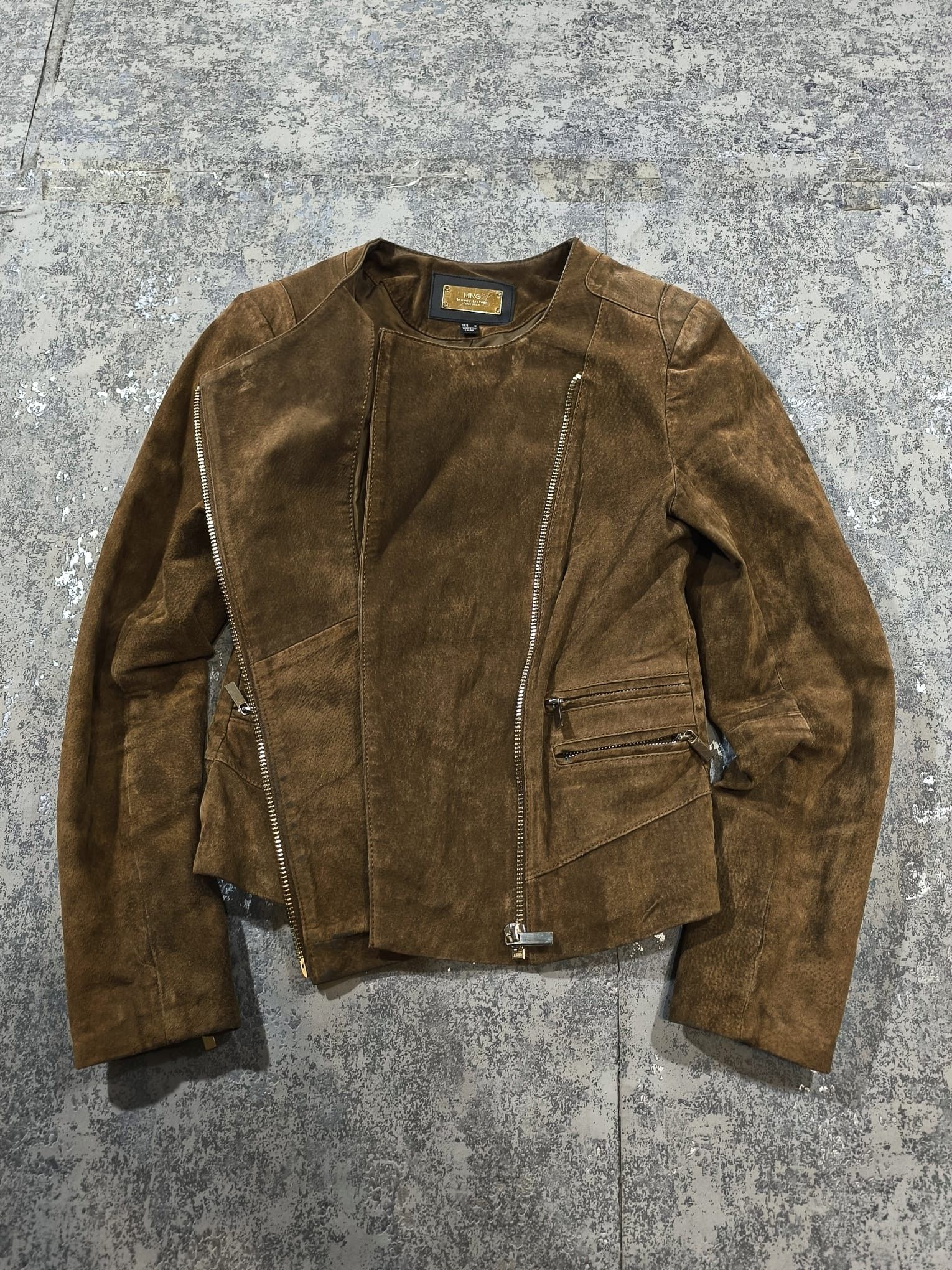 Hysteric Glamour SUEDE LEATHER CROP MOTO BIKER GIRL JACKET Size M / US 6-8 / IT 42-44 - 16 Thumbnail