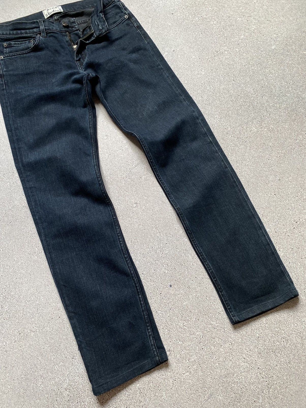 Acne Studios Acne Studios Ace Blue/Black Jeans Pants Size US 28 / EU 44 - 3 Thumbnail