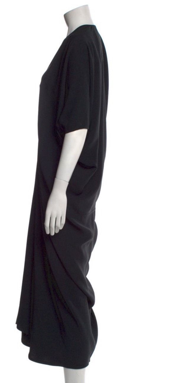 Rick Owens 100% SILK evening Tommykite draped dress M L XL Size US M / EU 48-50 / 2 - 8 Thumbnail