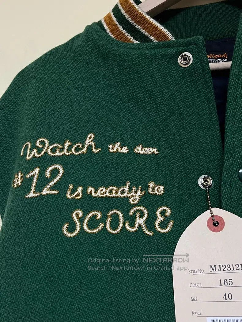The Real McCoy's The Real McCoys Wool baseball jacket with horseskin sleeve Size US XXS / EU 40 - 4 Thumbnail