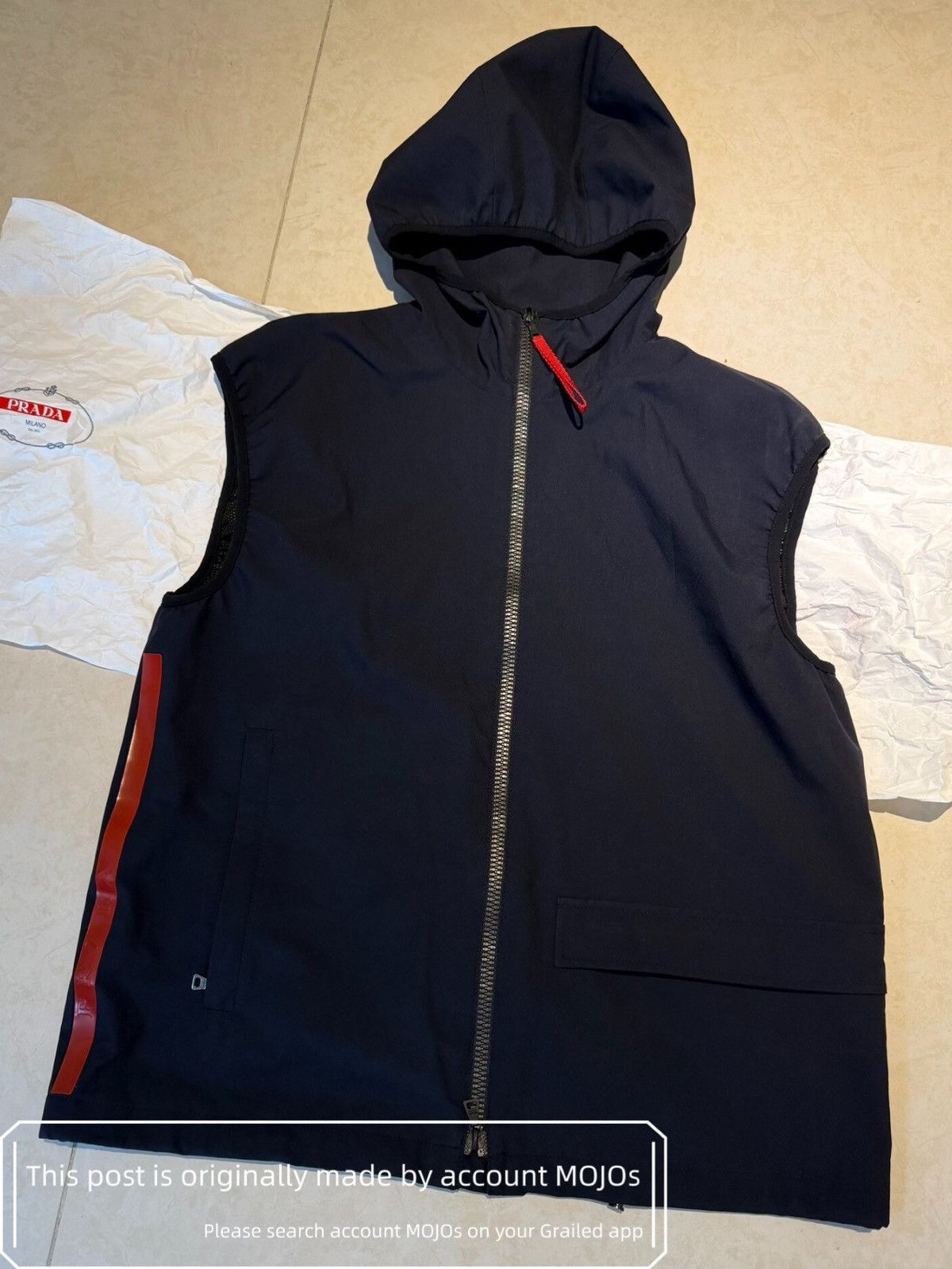 Goretex × Prada Archive 2003 Prada Sport Gore-Tex Vest Re Nylon