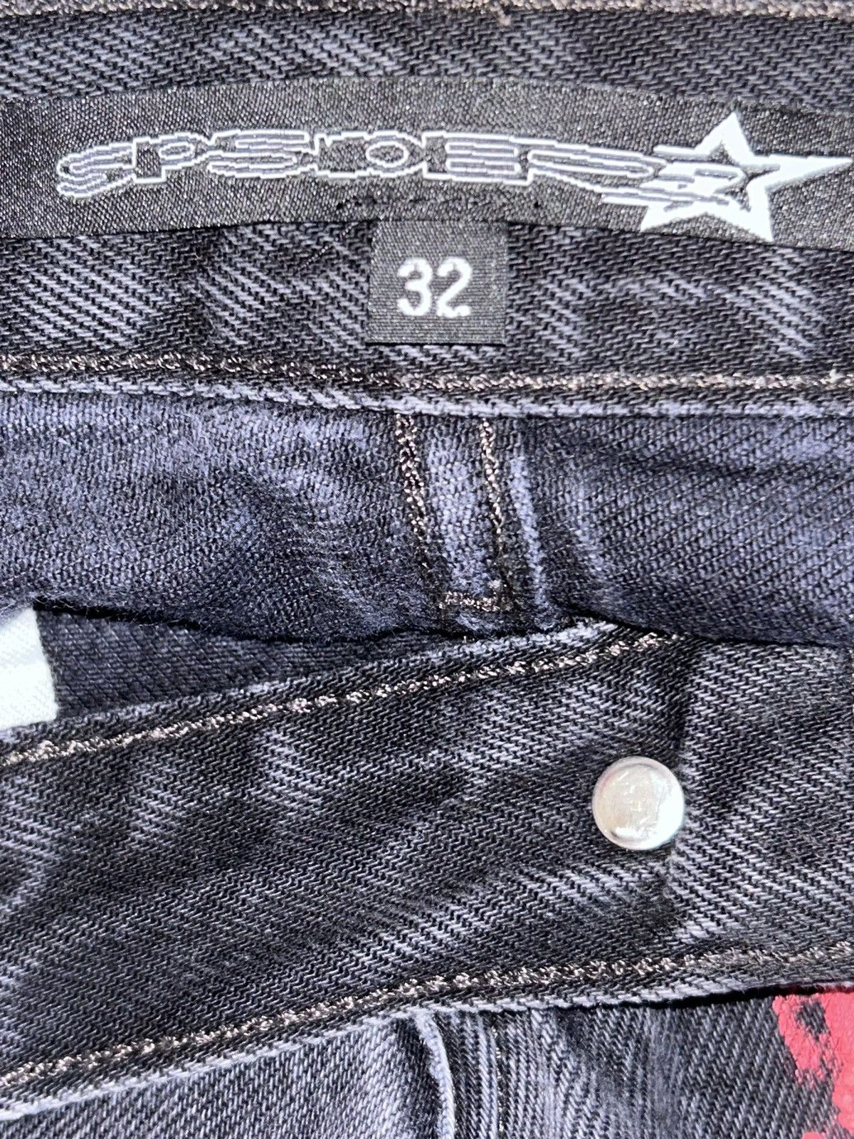 Sp5der × Young Thug RARE Sp5der Worldwide x Levi’s Vintage Moto Pants Size US 32 / EU 48 - 4 Thumbnail