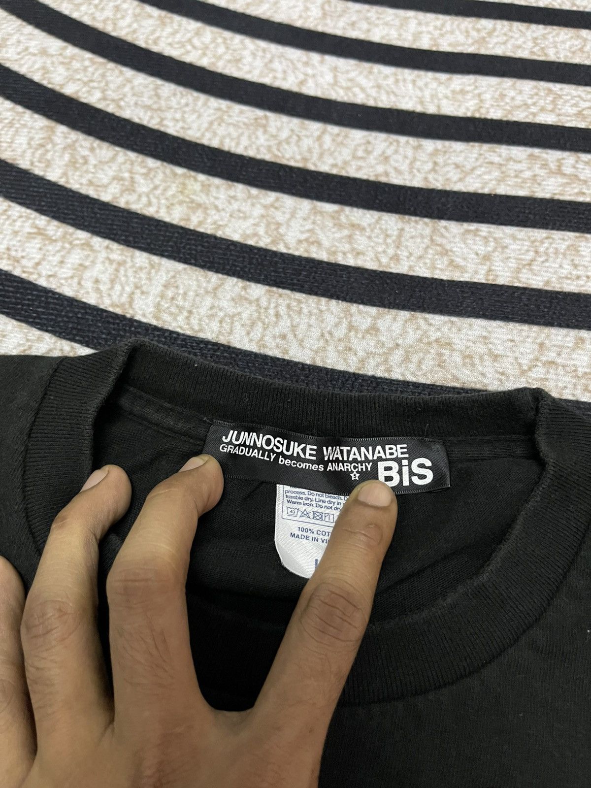 Japanese Brand 2000s JUNNOSUKE WATANABE ANARCHY TEES RARE DESIGN Size US L / EU 52-54 / 3 - 6 Thumbnail