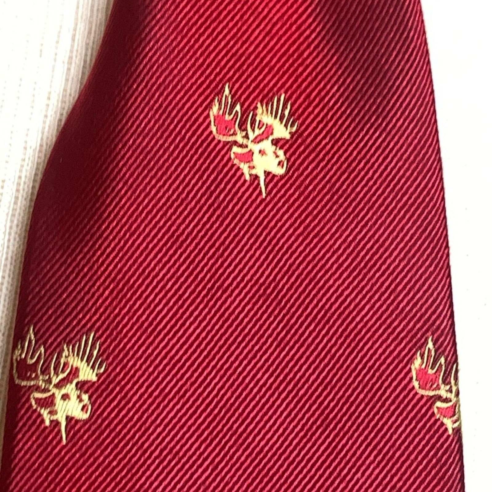 Vintage Moosehead custom handmade Barnard Maine necktie rugged Size ONE SIZE - 2 Thumbnail