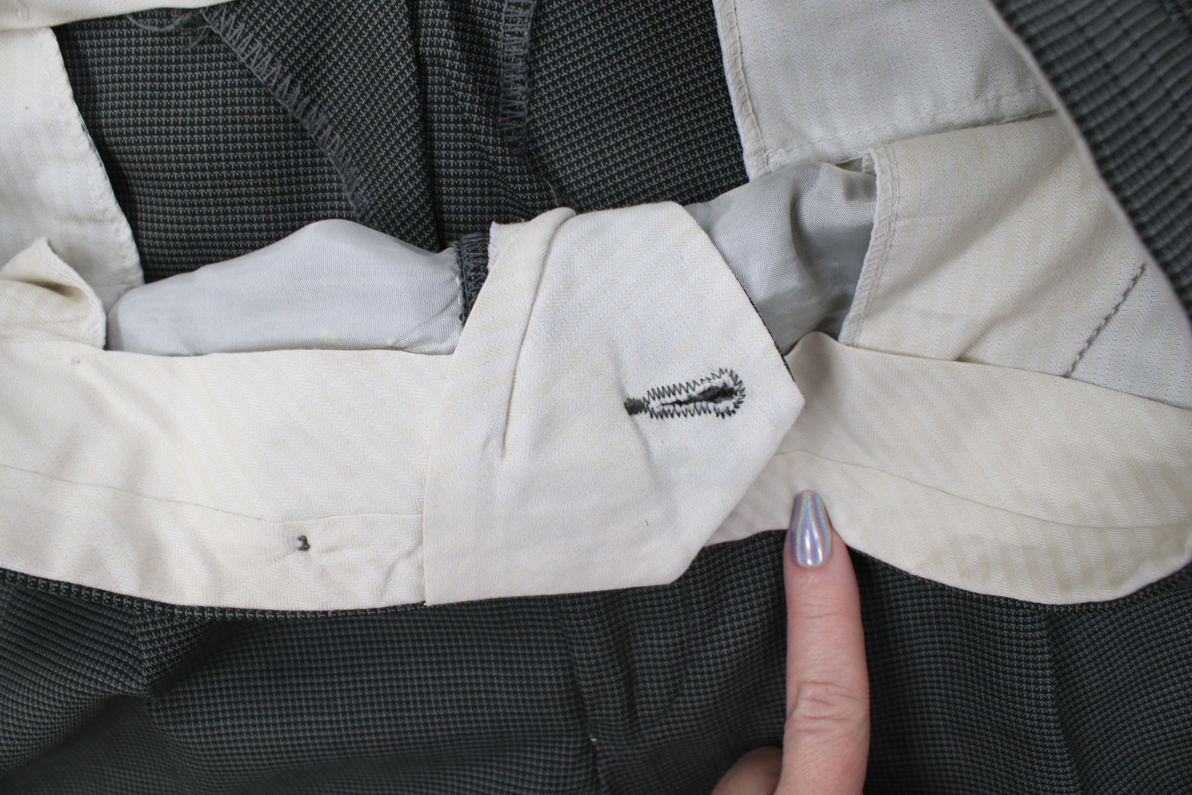 Vintage Vintage 90s Streetwear Wool Knit Wide Leg Chino Pants Size US 34 / EU 50 - 6 Thumbnail