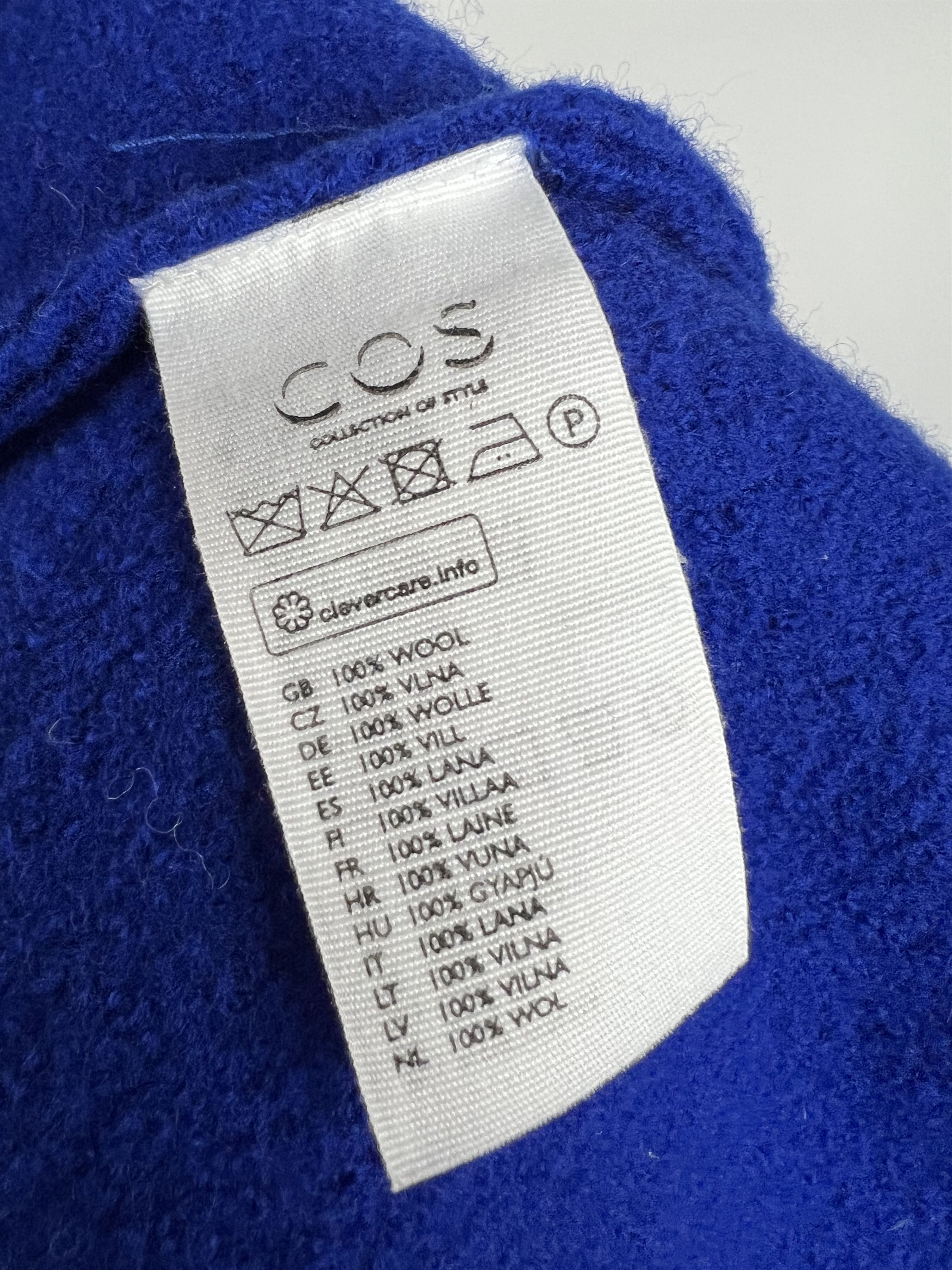 Cos COS Women's Blue 100% Wool Sweater Size L Size L / US 10 / IT 46 - 10 Thumbnail