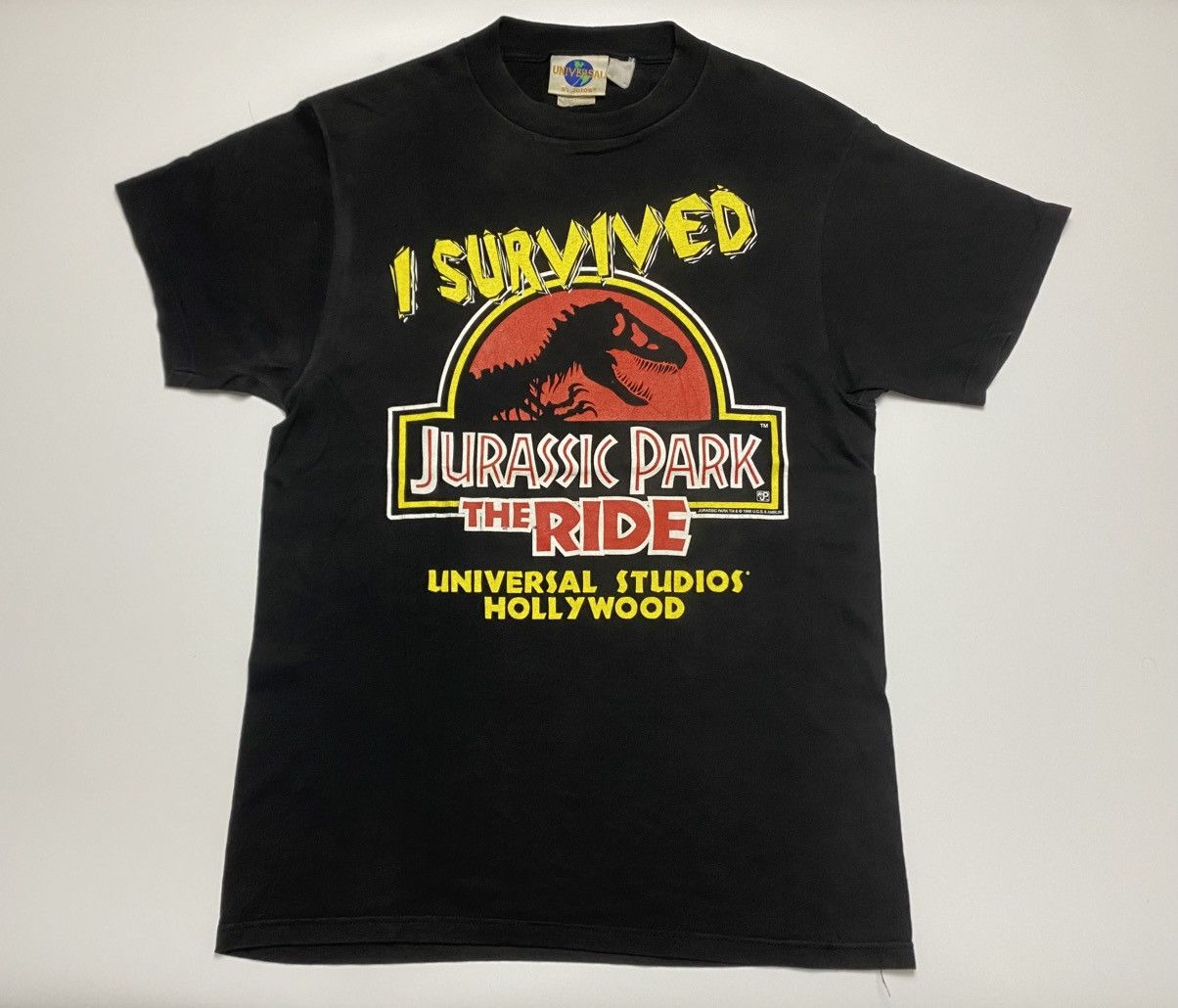 Universal Studios True Vintage 90s OG Jurassic Park (the Ride) Movie tee Size US L / EU 52-54 / 3 - 1 Thumbnail