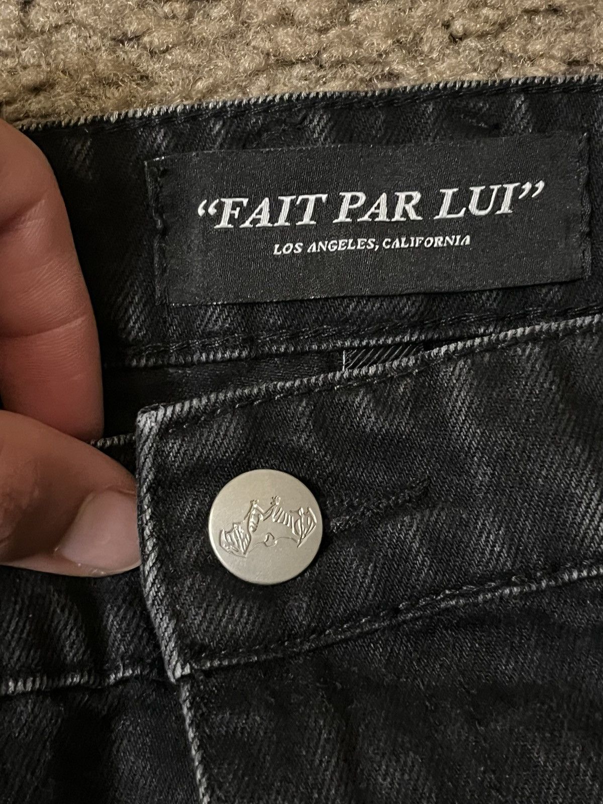 Japanese Brand × Streetwear × Vintage Fait Par Lui Black Cargo 
