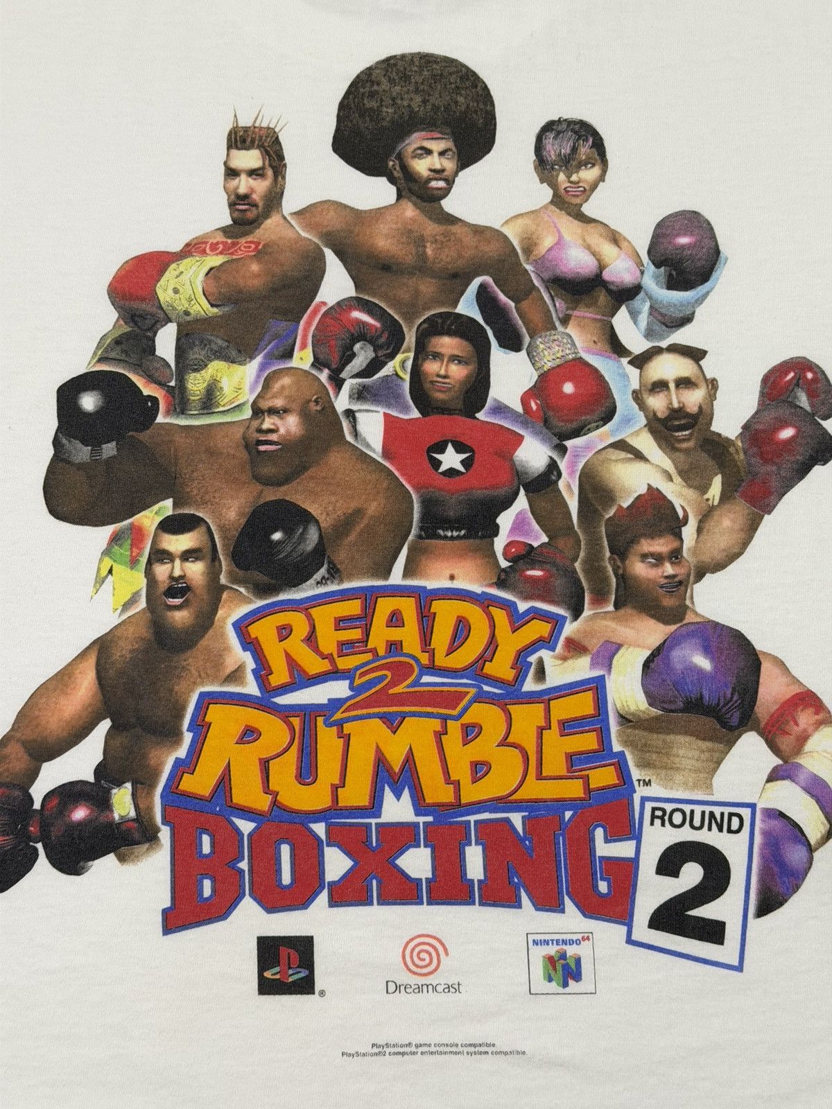 Playstation Vintage Ready 2 Rumble Boxing 2 Video Game Promo Tee Size XL Size US XL / EU 56 / 4 - 8 Thumbnail