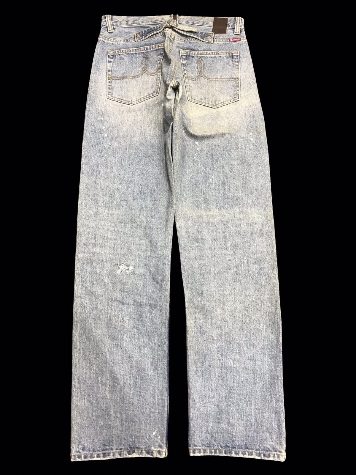 Designer 💥ULTRA RARE💥JPRESS HEAVY PATCHWORK DISTRESSED DENIM F138 Size US 32 / EU 48 - 2 Thumbnail