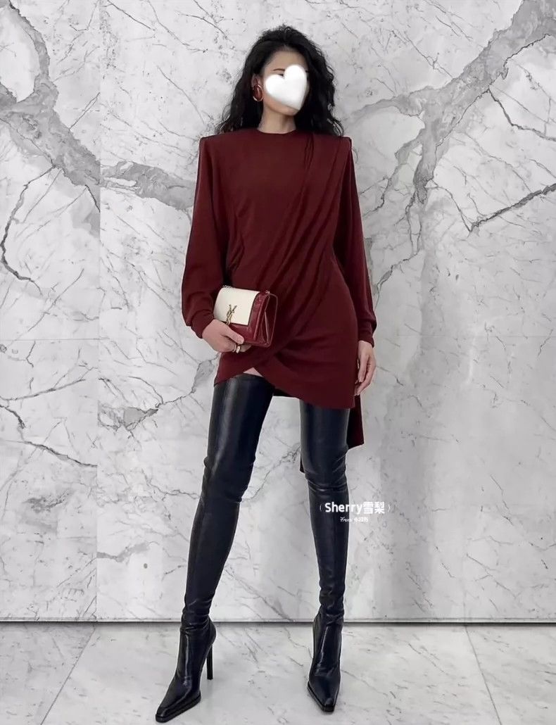 Yves Saint Laurent saint laurent Wool draped dress 2501-Nextarrow Size XS / US 0-2 / IT 36-38 - 2 Thumbnail