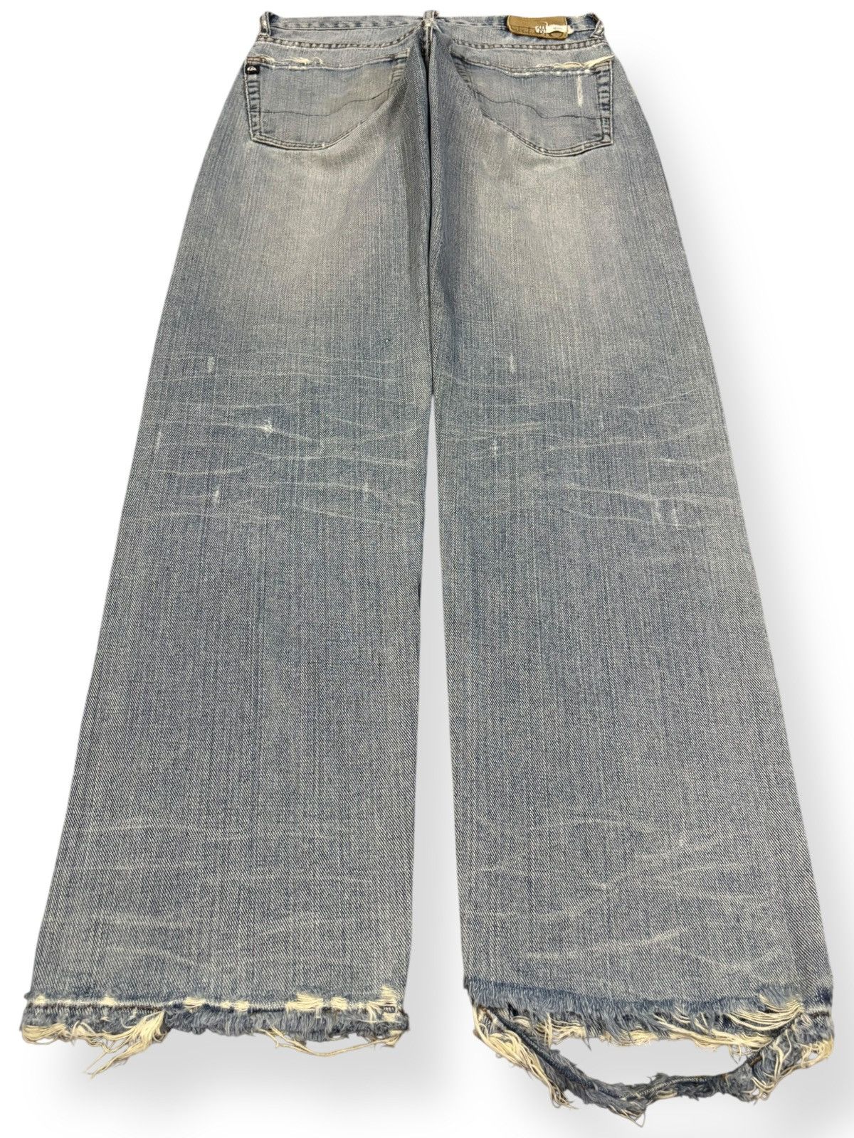 Quiksilver Vintage Quiksilver Light Washed Regular Fit Distressed Jeans Size US 29 - 2 Thumbnail