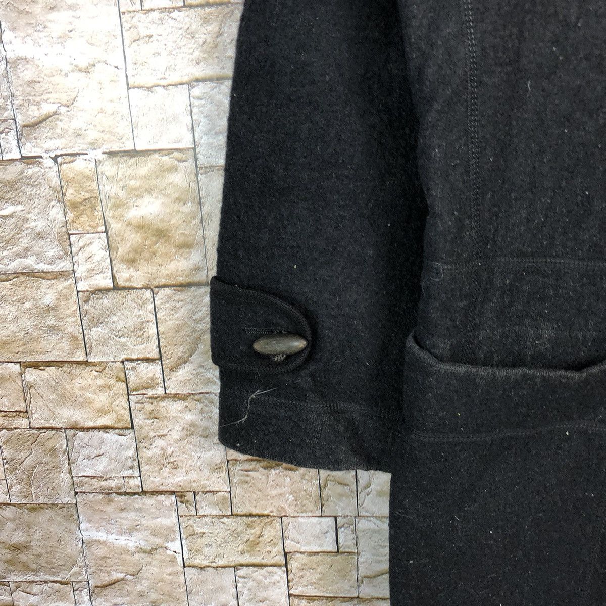 Issey Miyake DL Issey Miyake Men Dark Blue Hoodie duffle coat #A567 Size US M / EU 48-50 / 2 - 7 Thumbnail